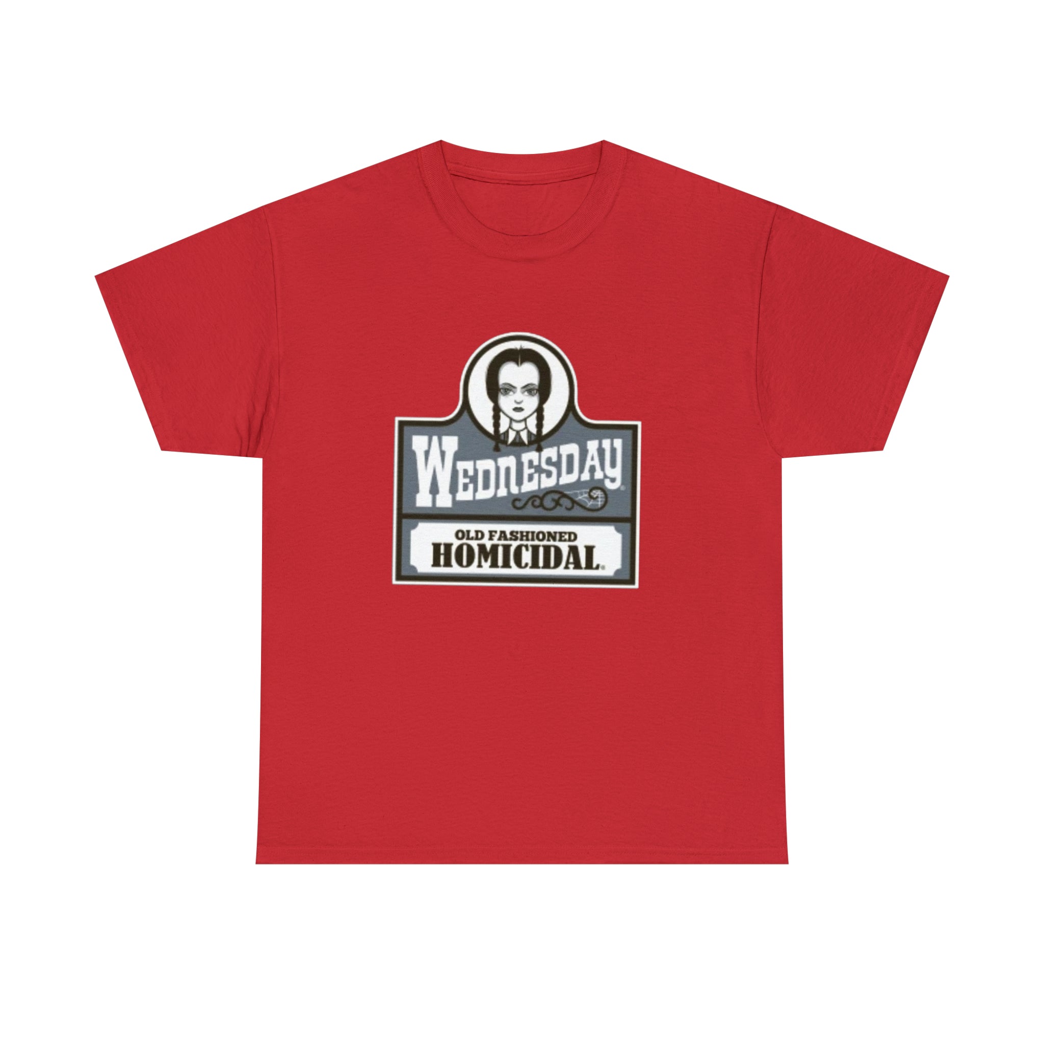 Wednesday- Wendys Unisex Heavy Cotton T-Shirt - Creations by Chris and Carlos