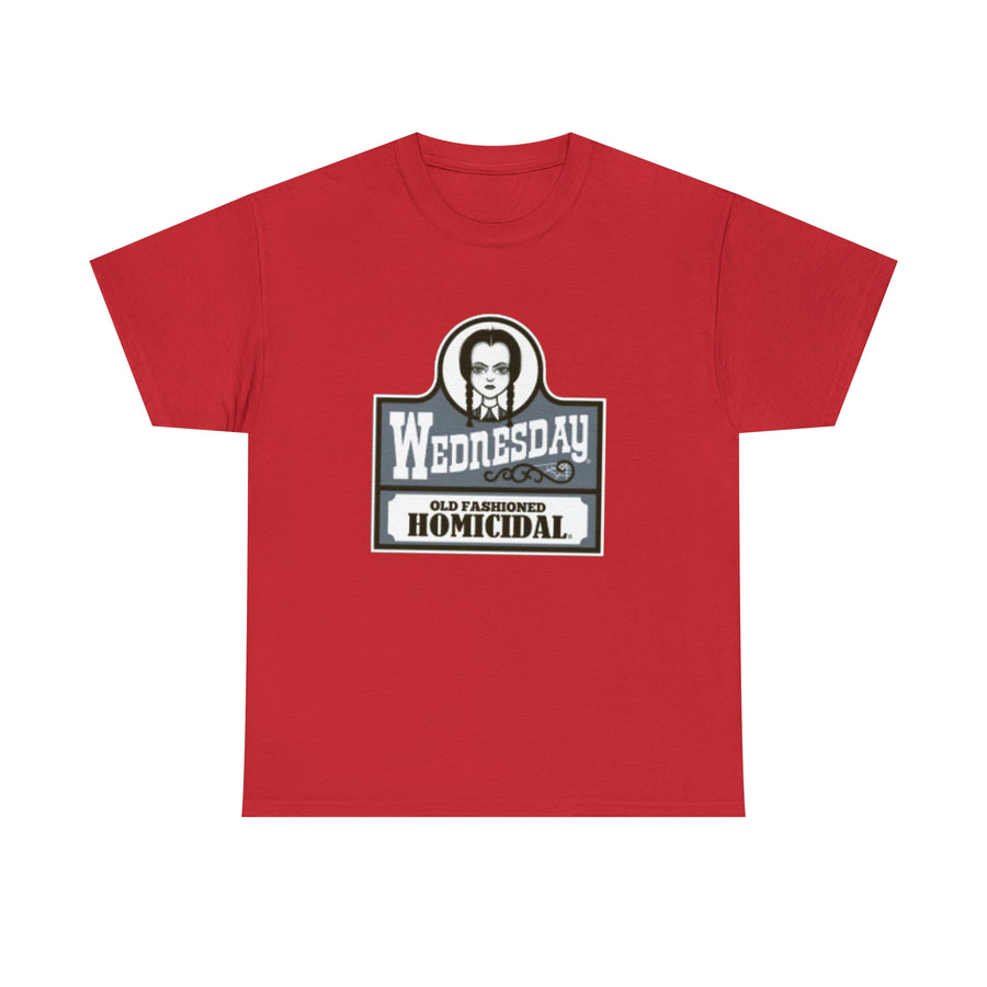 Miércoles- Wendys Unisex camiseta de algodón pesado