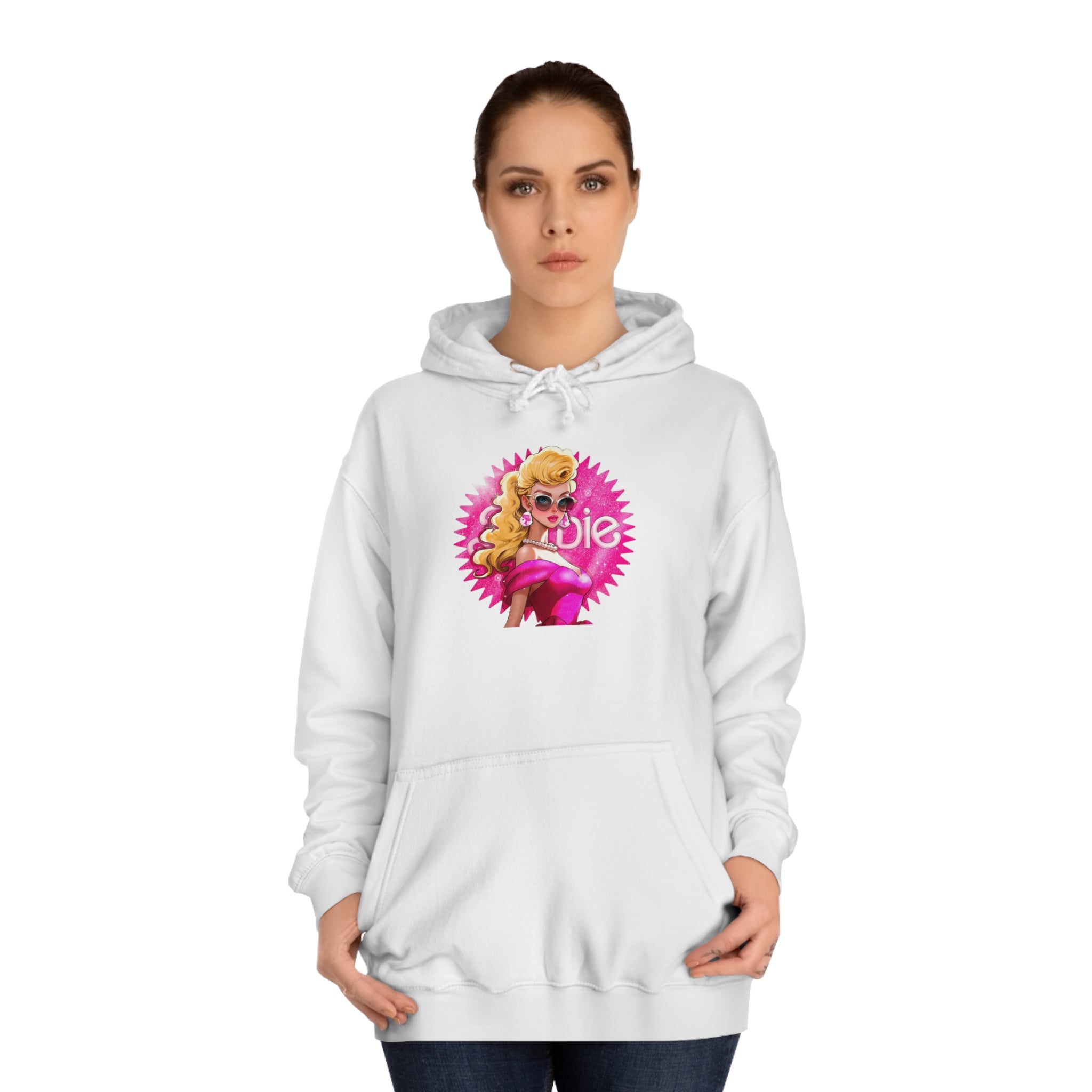 Barbie- Unisex College Hoodie - Creations by Chris and Carlos