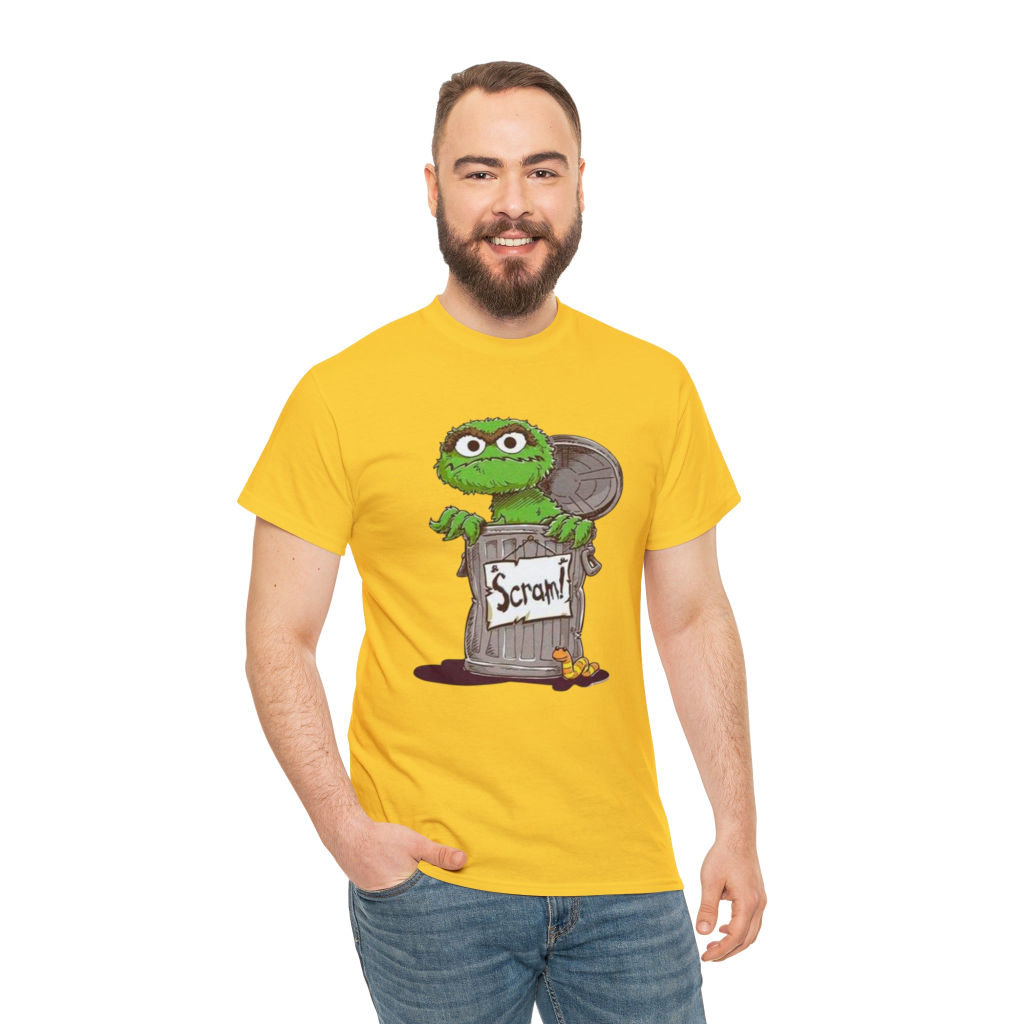Oscar the Grouch- Unisex Heavy Cotton T-Shirt - Creations by Chris and Carlos