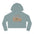 Cropped Hoodie - 'Love Shack Cottage Weekend Club' Vintage Floral Cabin Graphic