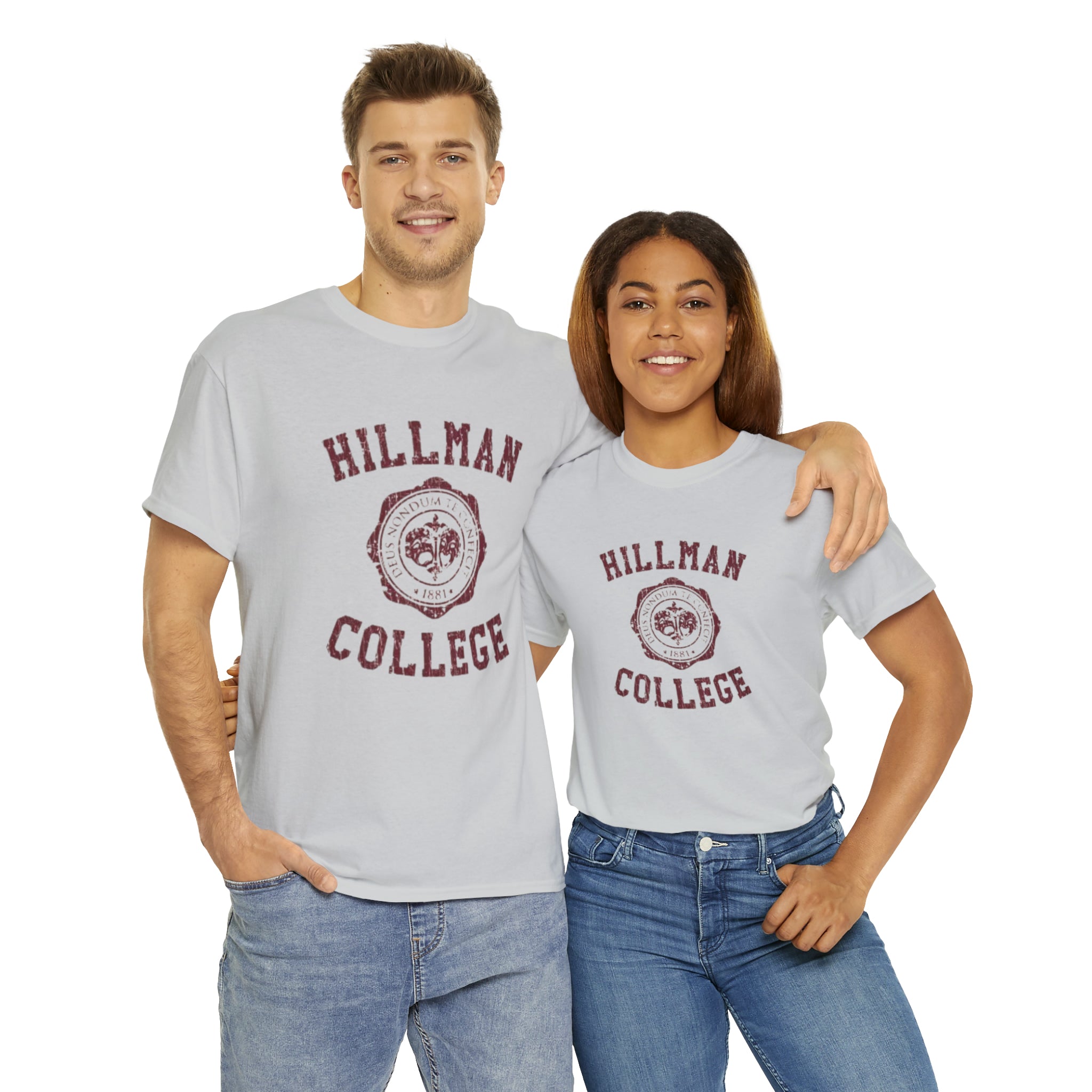 Hillman College- Unisex Heavy Cotton T-Shirt - Creations by Chris and Carlos