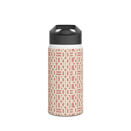 Copy of Prism Point Athletic Collection Geometric Blush Link Stainless Steel Water Bottle - Creations by Chris and Carlos
