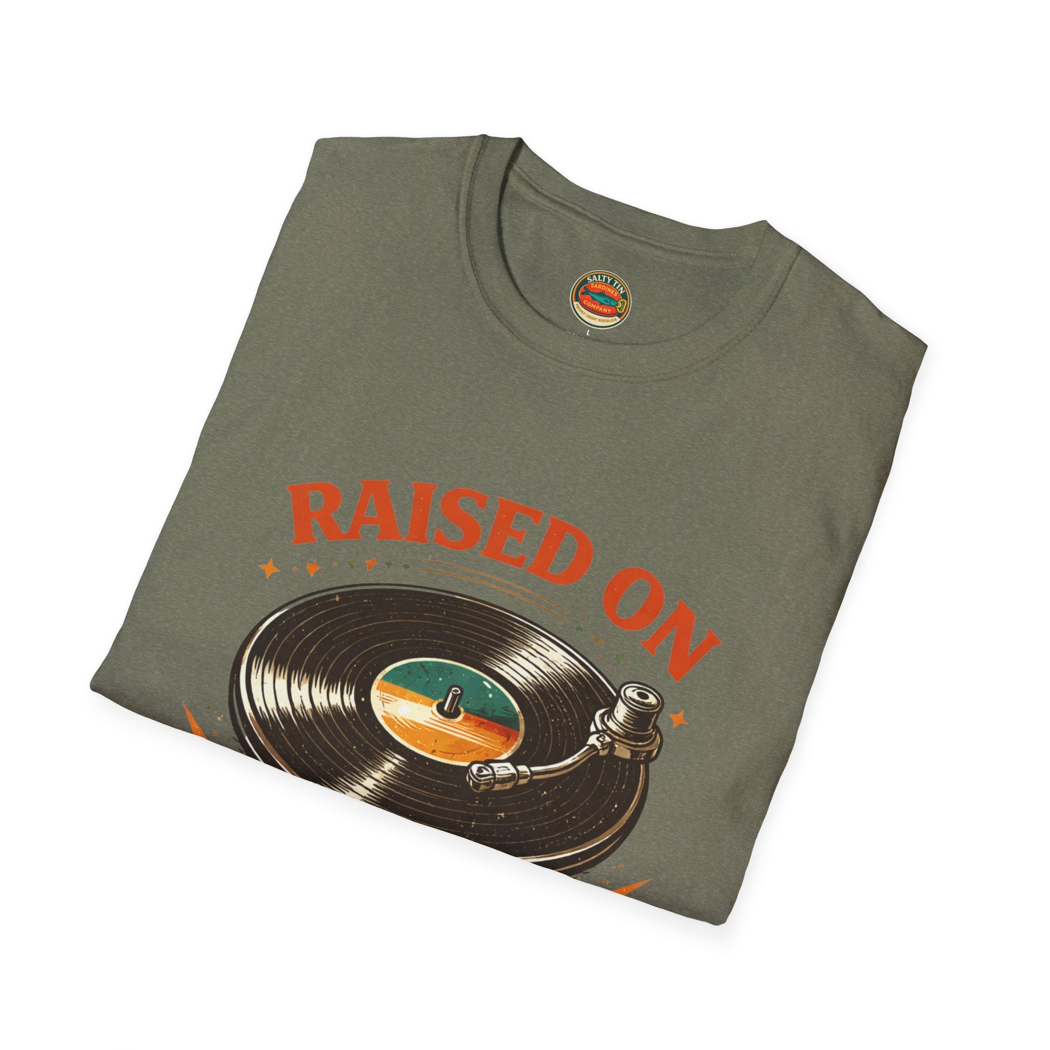 Raised on Vinyl T-Shirt — Retro Record Lover Tee - Creations by Chris and Carlos