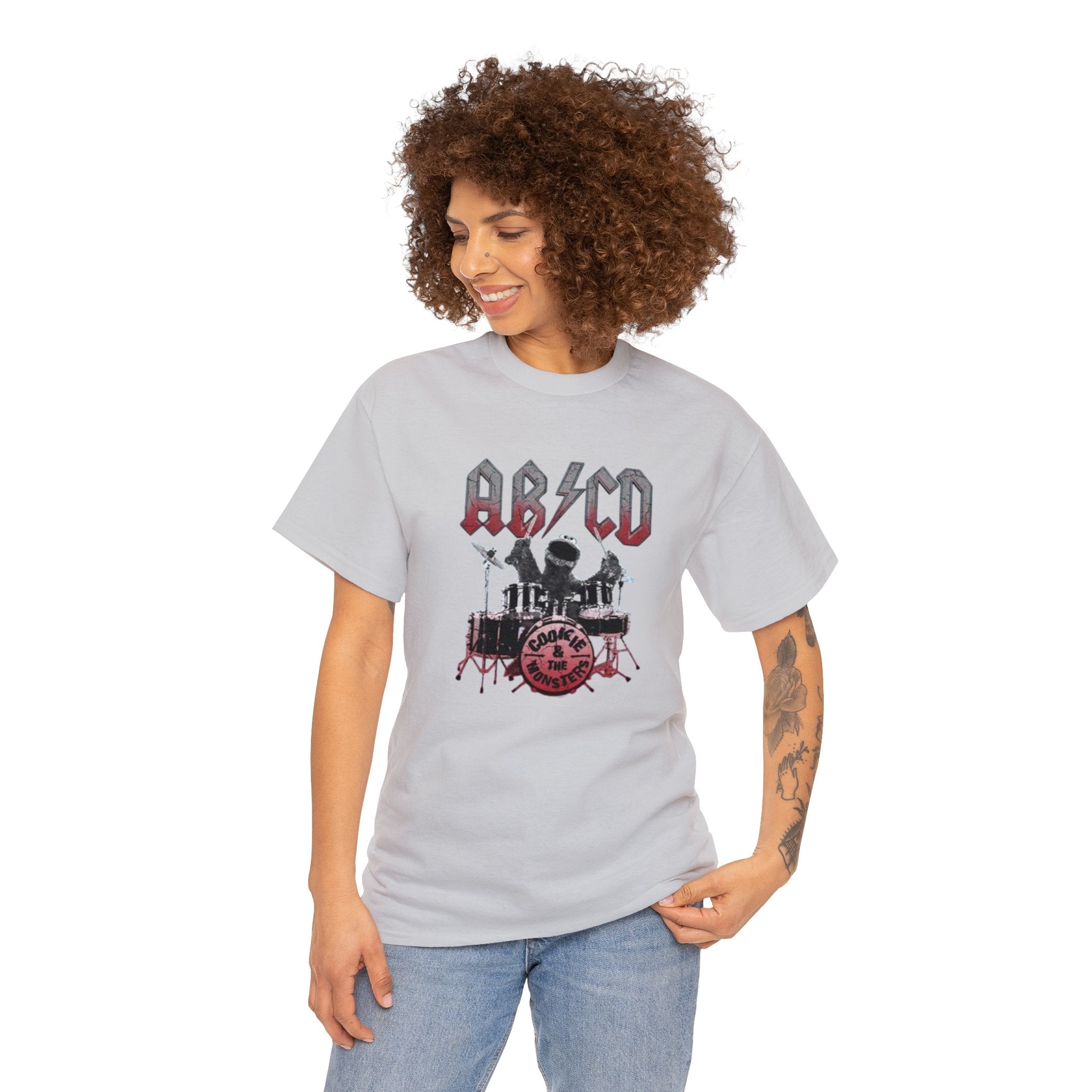 AC DC- Unisex Heavy Cotton Tee - Creations by Chris and Carlos
