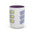 Dream Repeat Accent Coffee Mug — Pastel Motivational Ceramic 11/15oz