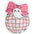 Ghostie Bow Shaped Pillow — Cute Pink Kawaii Decorative Cushion