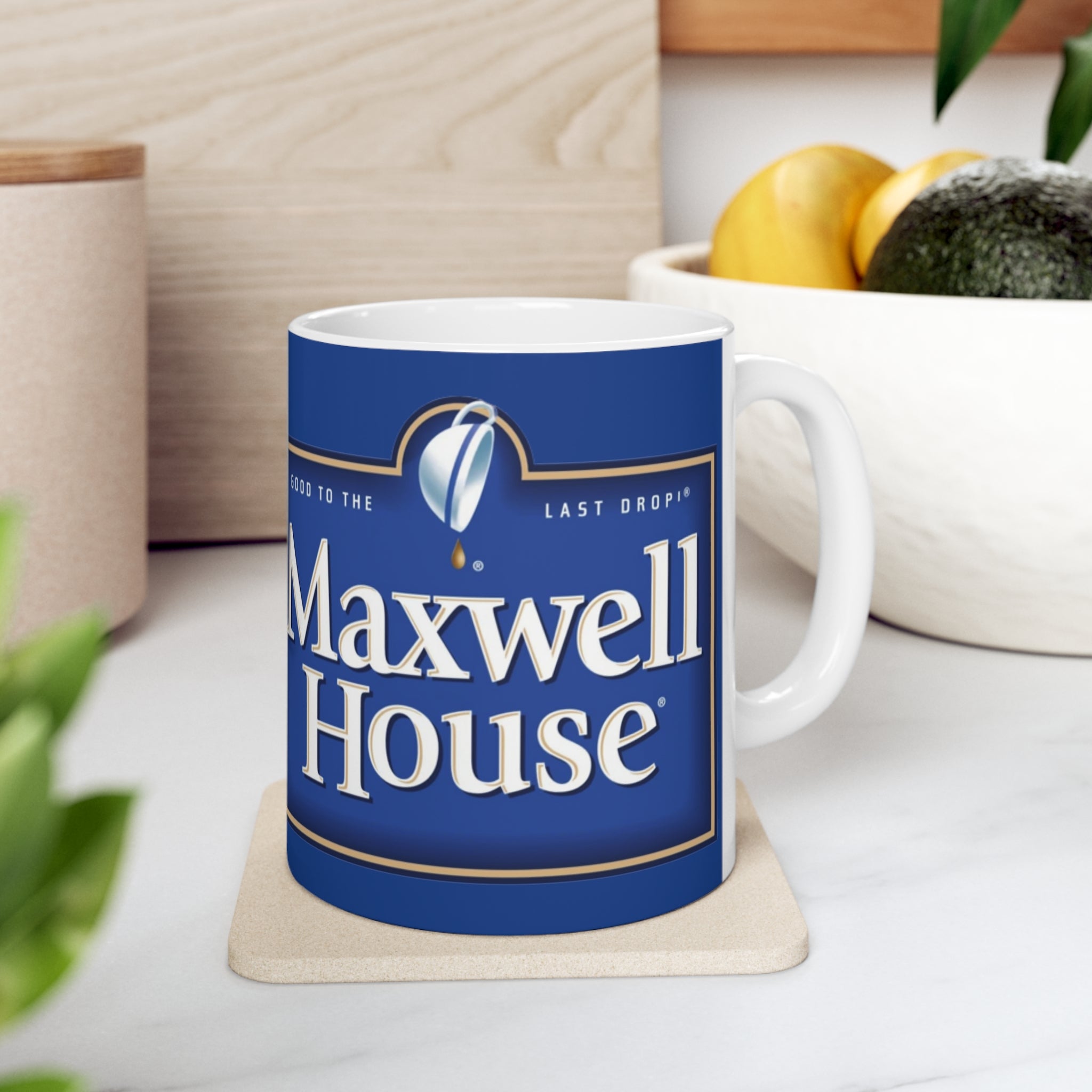 Maxwell Coffee- White Ceramic Mug - Creations by Chris and Carlos