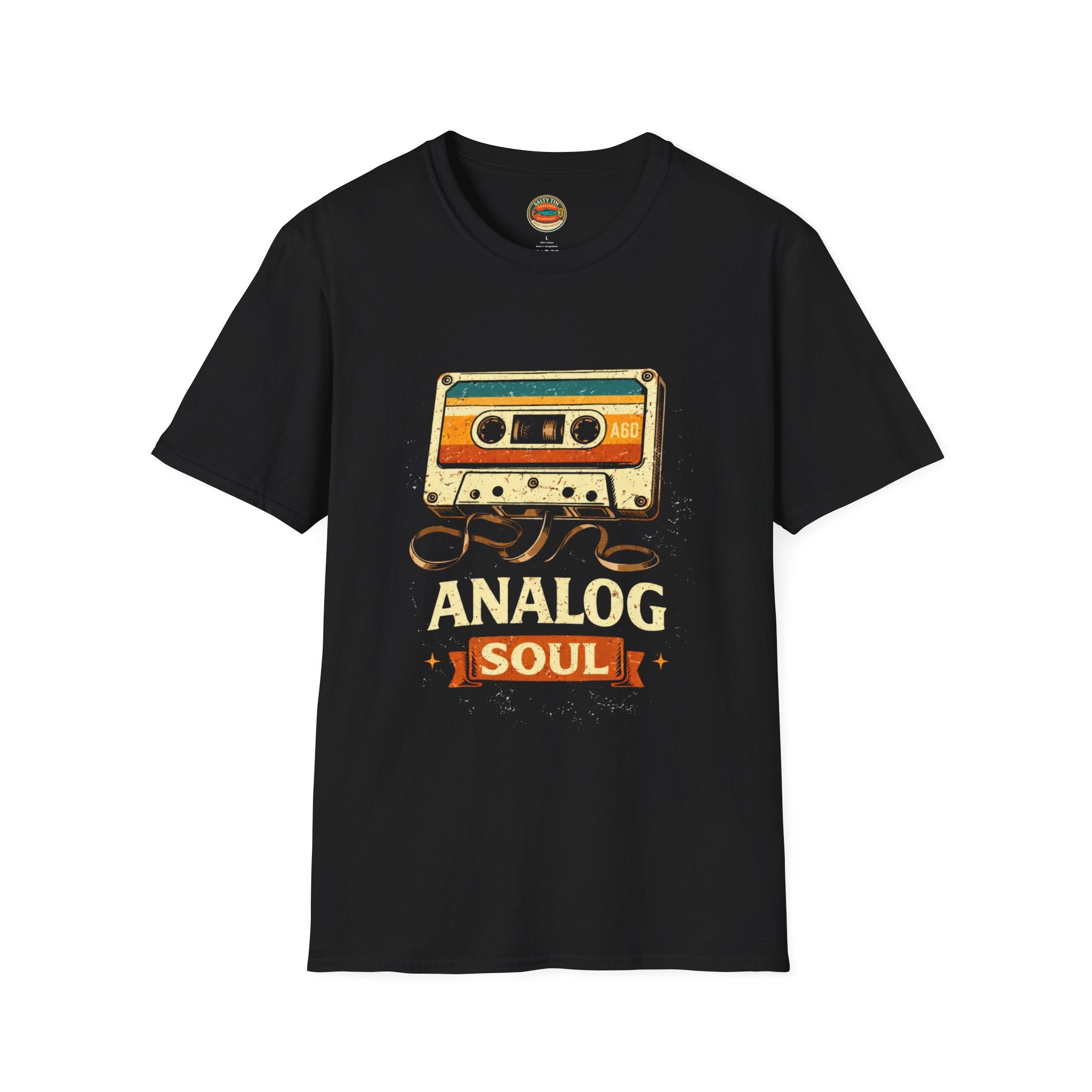 Analog Soul Cassette T-Shirt — Retro Music Vintage Tape Tee - Creations by Chris and Carlos