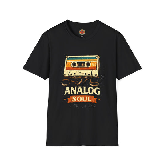 Analog Soul Cassette T-Shirt — Retro Music Vintage Tape Tee - Creations by Chris and Carlos