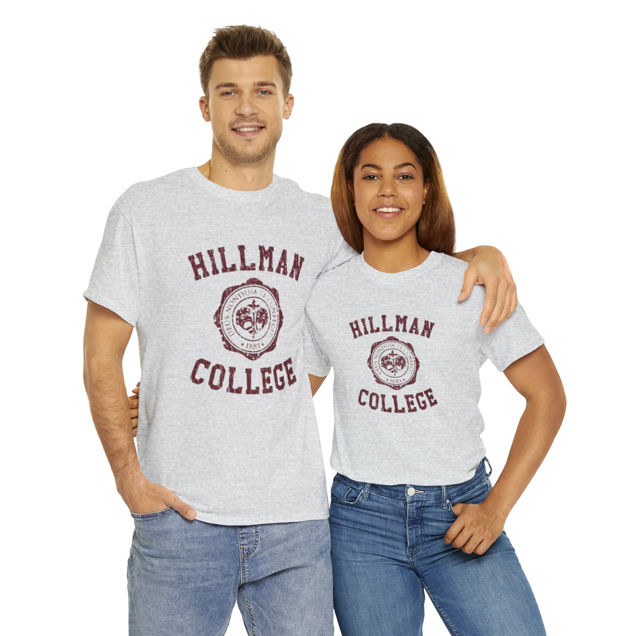 Hillman College- Unisex Heavy Cotton T-Shirt - Creations by Chris and Carlos