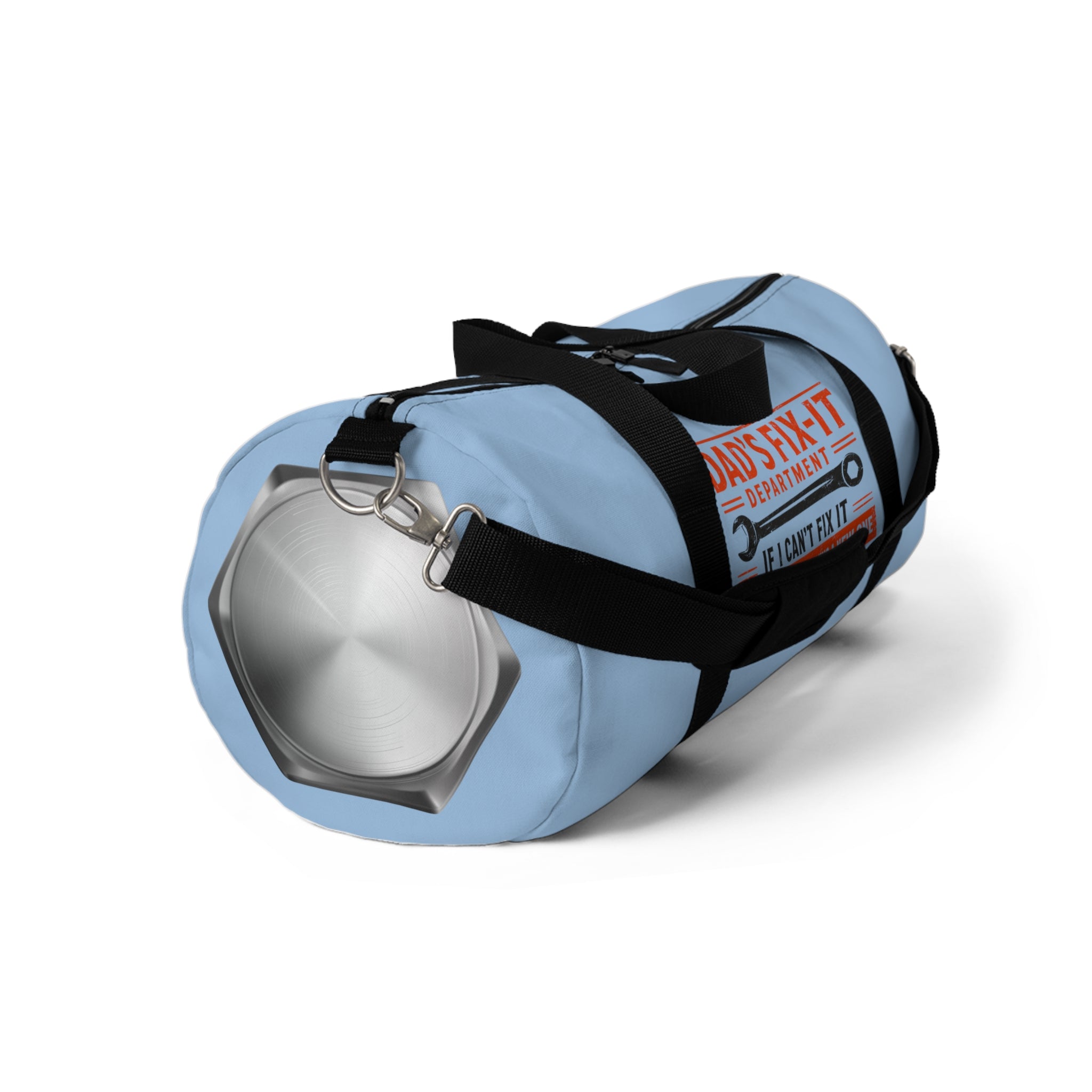 Dad’s Fix-It Department Duffel Bag — 'If I Can't Fix It, We're Probably Buying A New One' Travel Gym Bag - Creations by Chris and Carlos