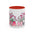 Mama Floral Coffee Mug — Cute Pink Hello Kitty Style Mother's Day Gift (11/15oz)