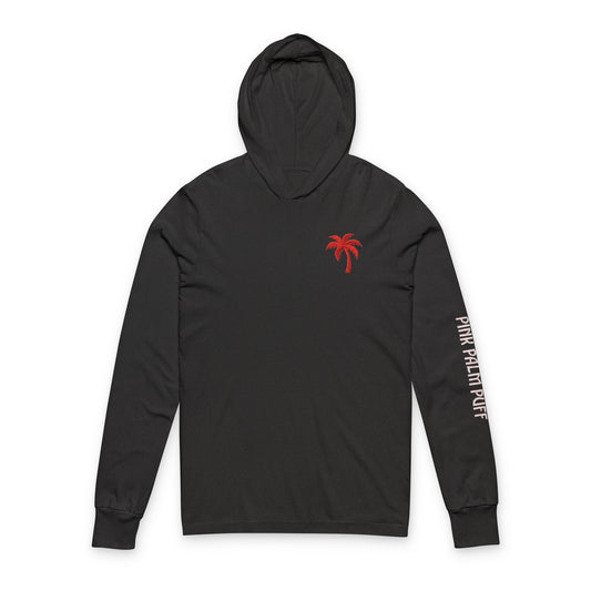 Long Sleeve Hooded Tee — 'To Live For The Hope Of It' Butterfly Graphic - Creations by Chris and Carlos