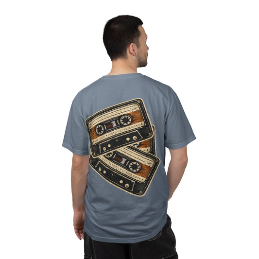Cassette Tape Retro Tee — "Static Youth / Side B Soul / Basement Tapes" - Creations by Chris and Carlos