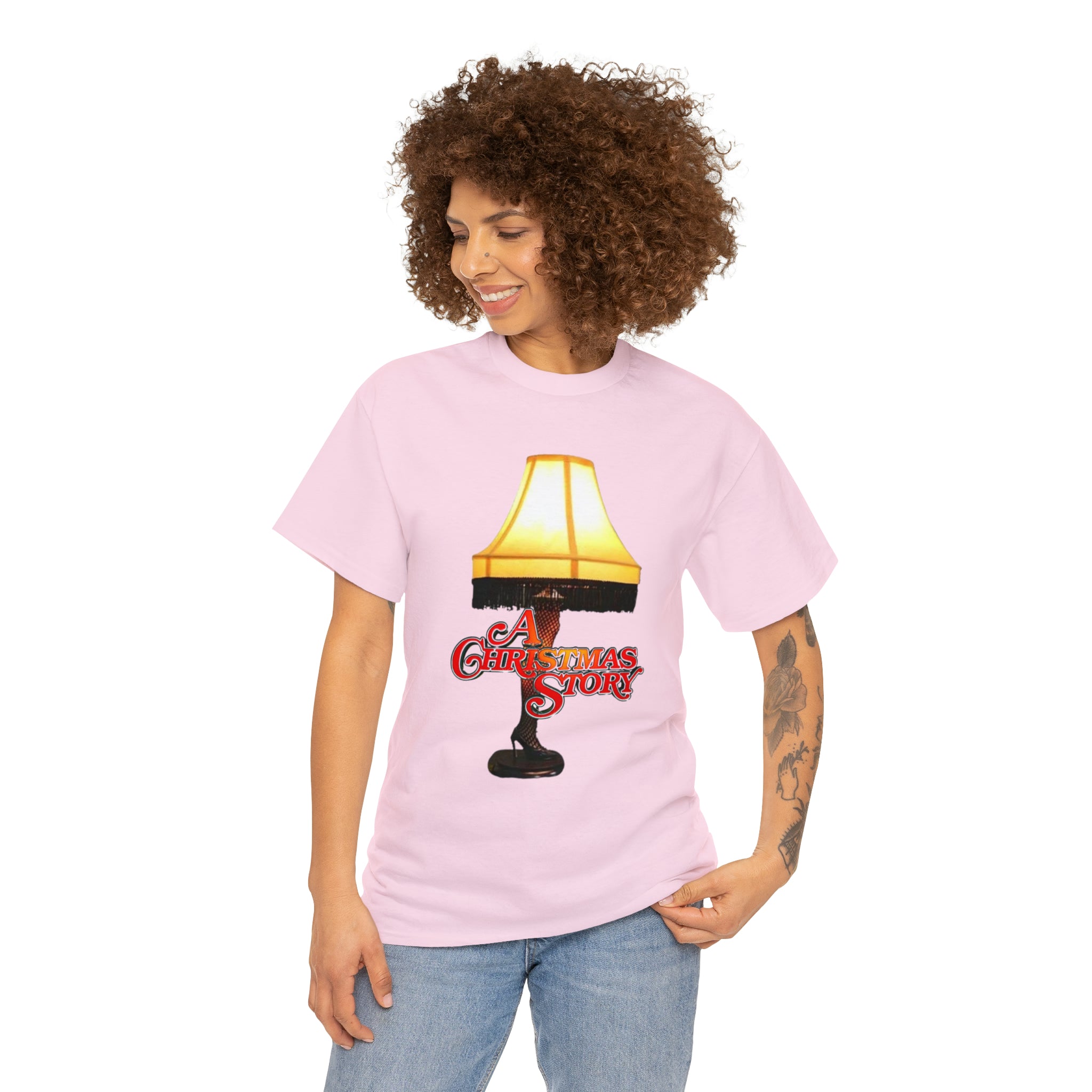 A Christmas Story- Leg Lamp Unisex Heavy Cotton T-Shirt - Creations by Chris and Carlos