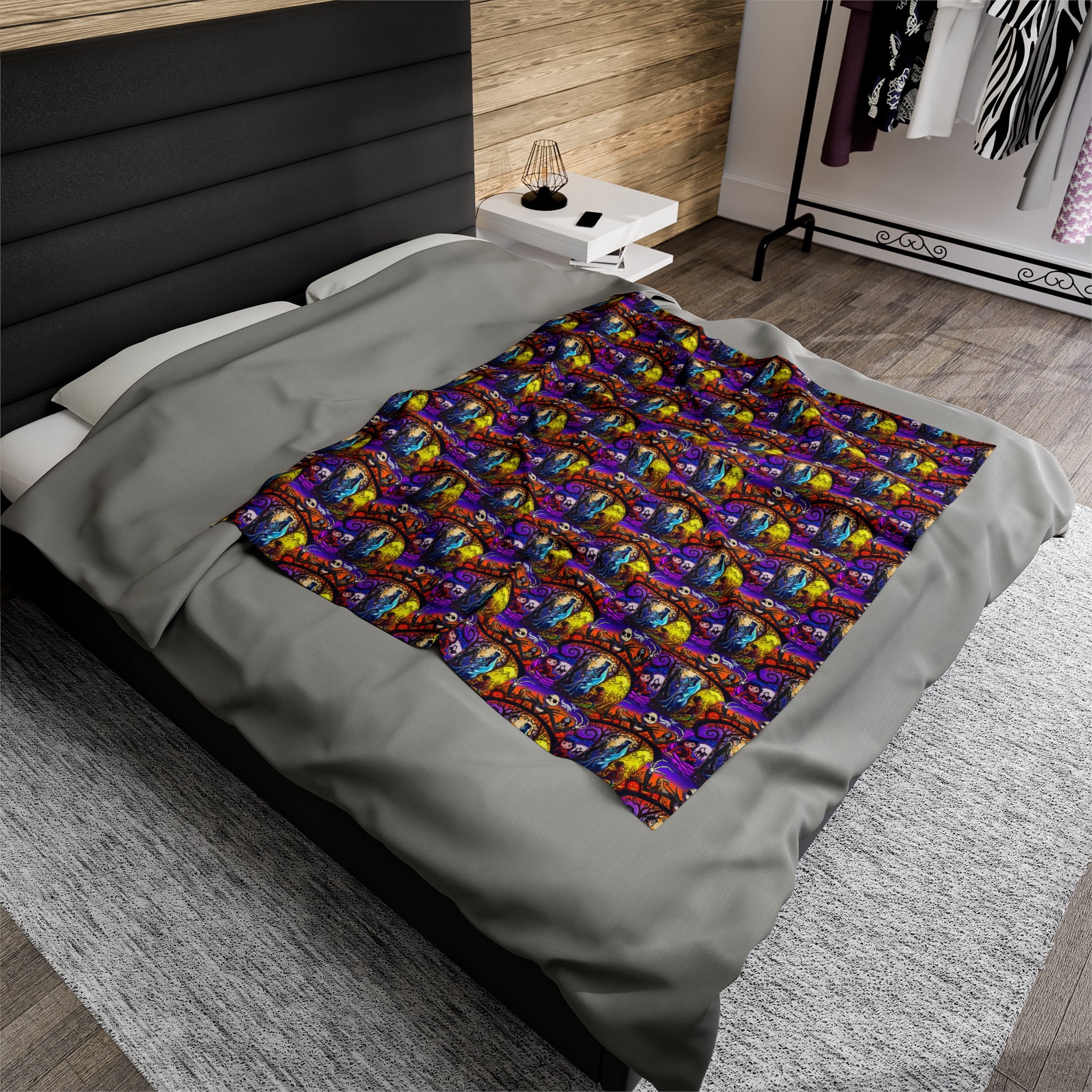 Nightmare before Christmas- Velveteen Plush CuddleLux Bliss Blanket - Creations by Chris and Carlos