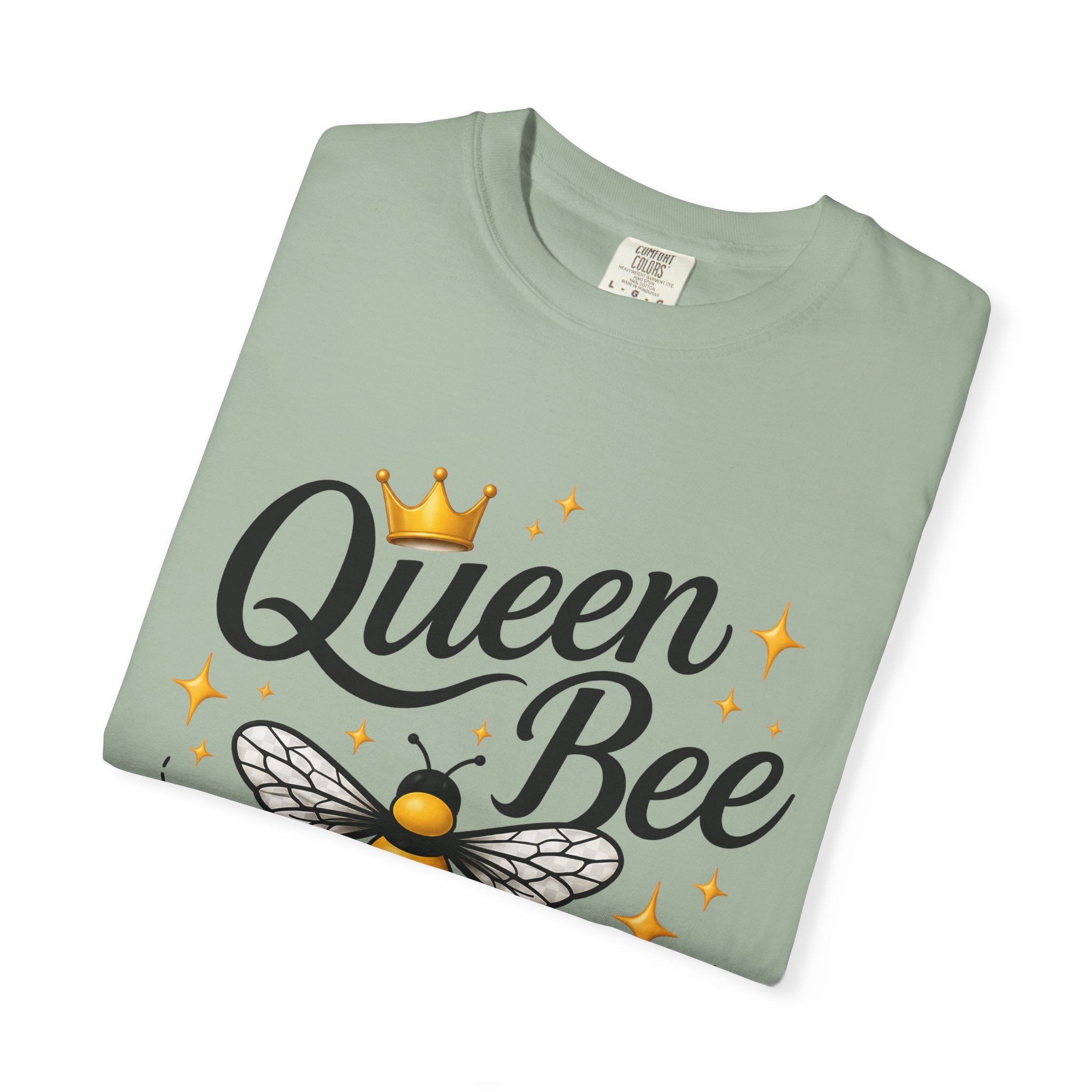 Queen Bee T-Shirt — Cute Crowned Bee Graphic Tee for Women - Creations by Chris and Carlos