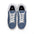 Plaid Low-Top Sneakers — Blue Check Leather Casual Shoes