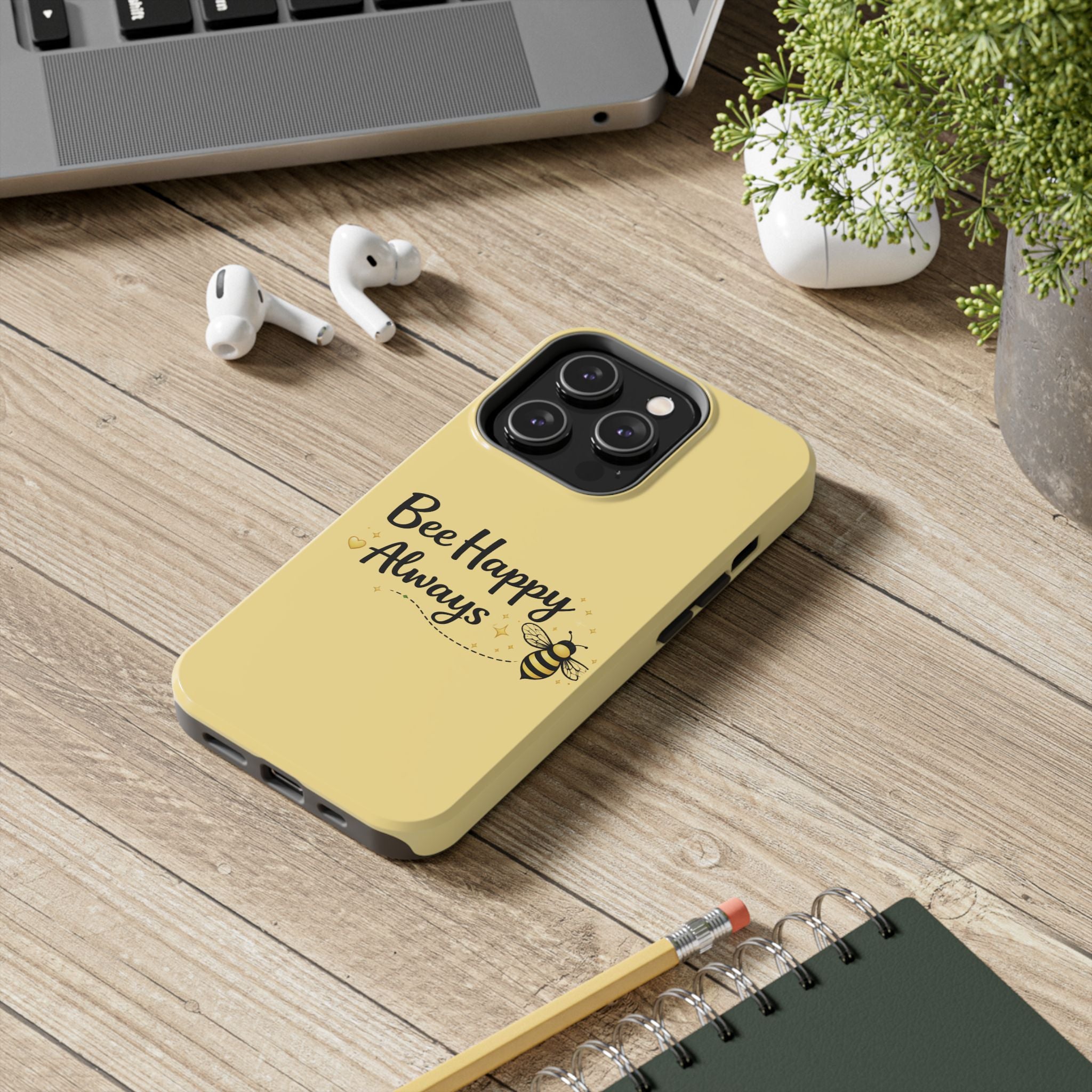 Buzz Off Bee Happy Always Phone Case - Creations by Chris and Carlos