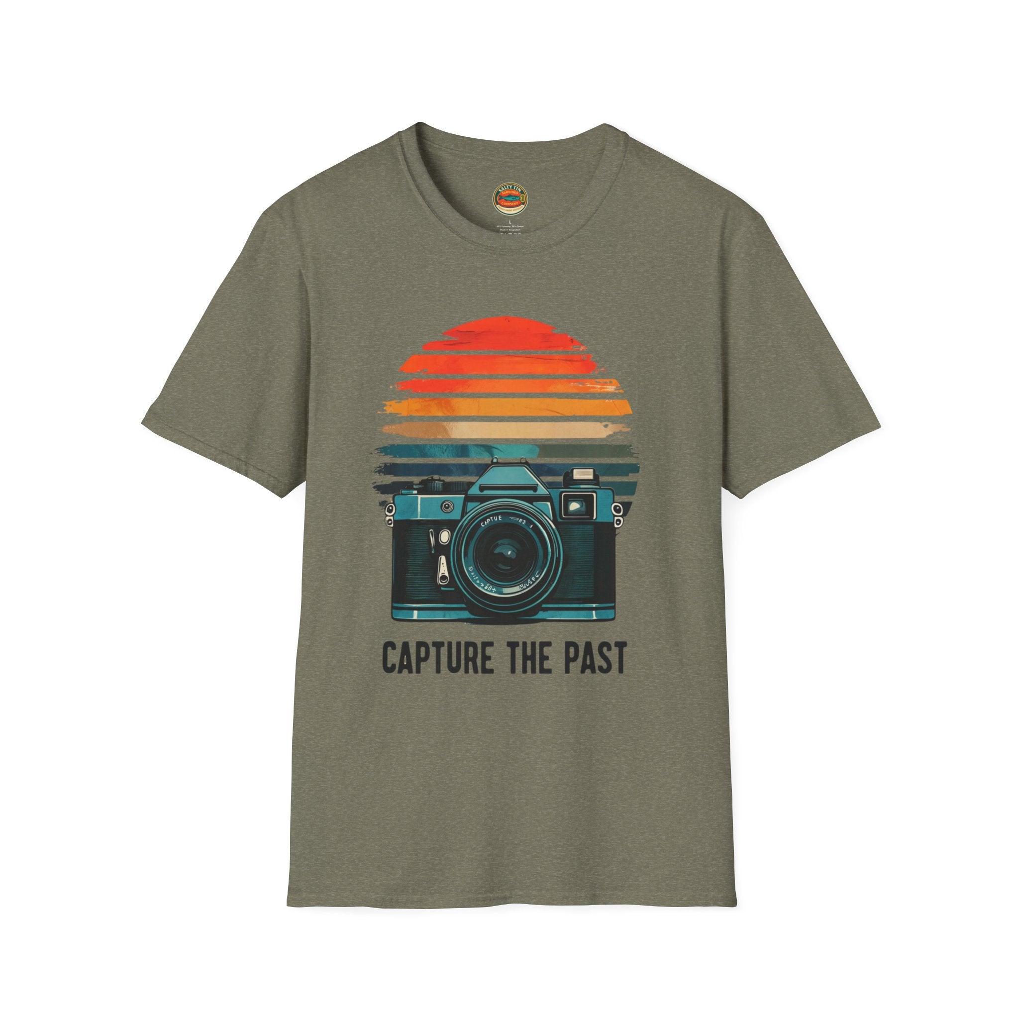 Capture The Past Camera T-Shirt — Vintage Retro Photography Tee - Creations by Chris and Carlos
