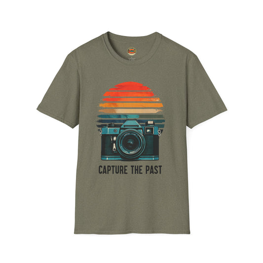 Capture The Past Camera T-Shirt — Vintage Retro Photography Tee - Creations by Chris and Carlos