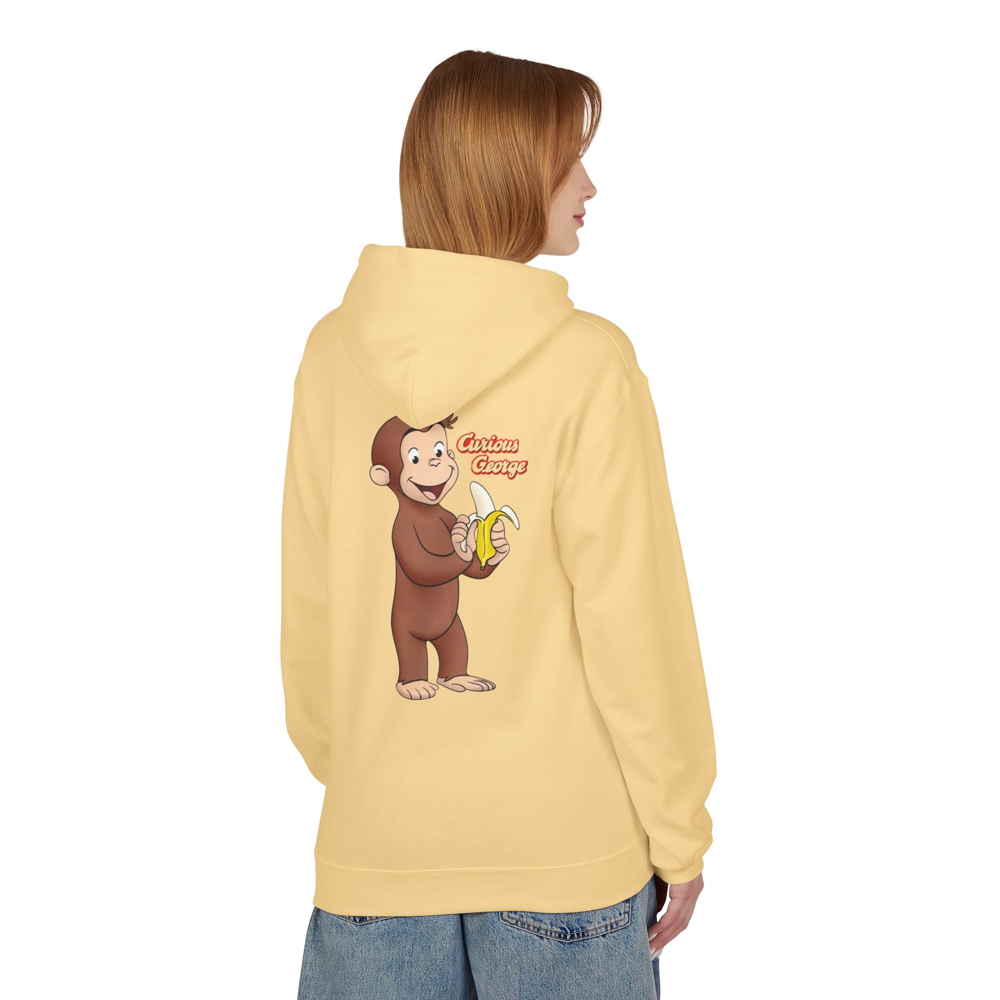 Hoodie — Curious George "Curious Monkey" Banana Graphic Fleece Hoodie - Creations by Chris and Carlos