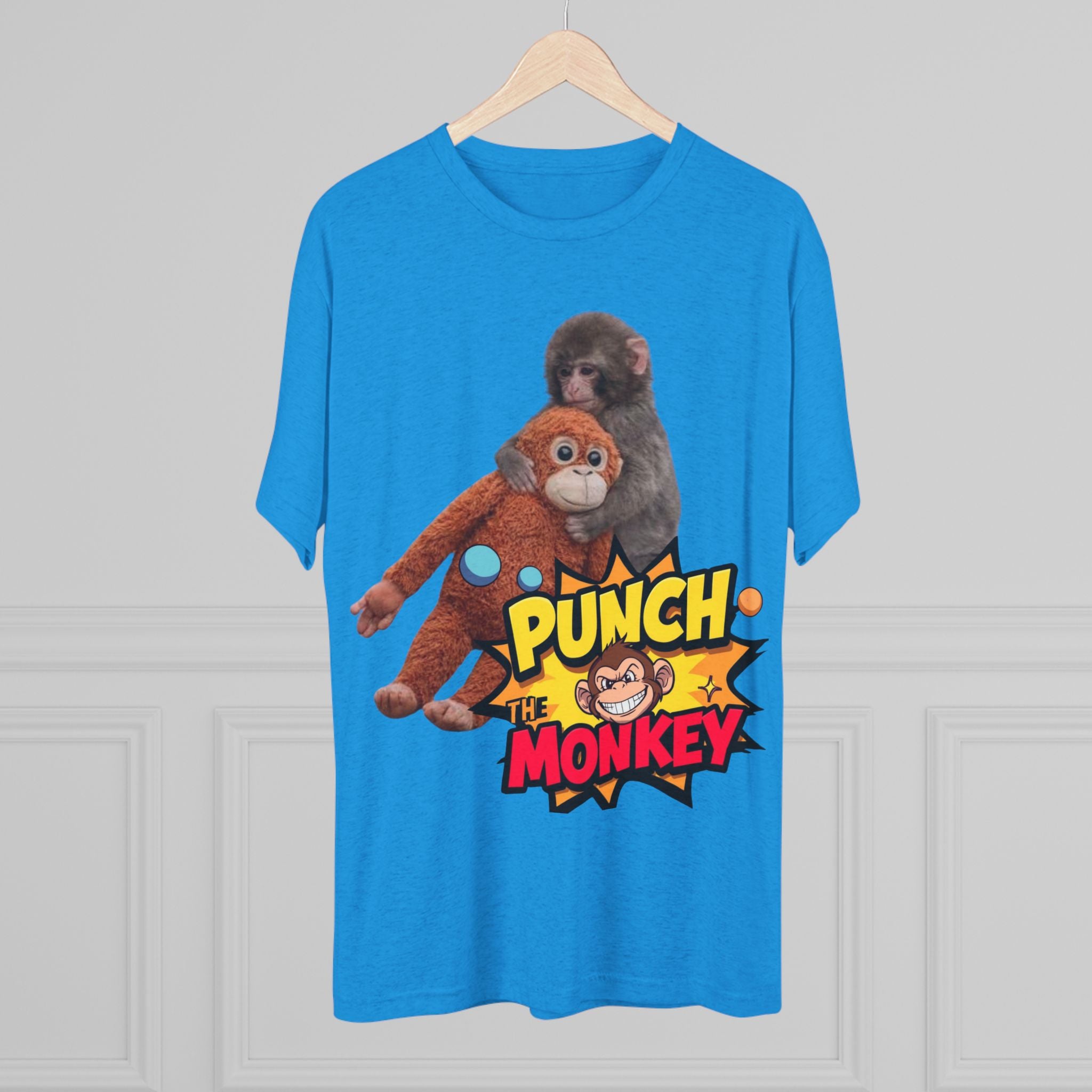 Punch the Monkey T-Shirt — Retro Comic Cartoon Monkey Graphic Tee - Creations by Chris and Carlos