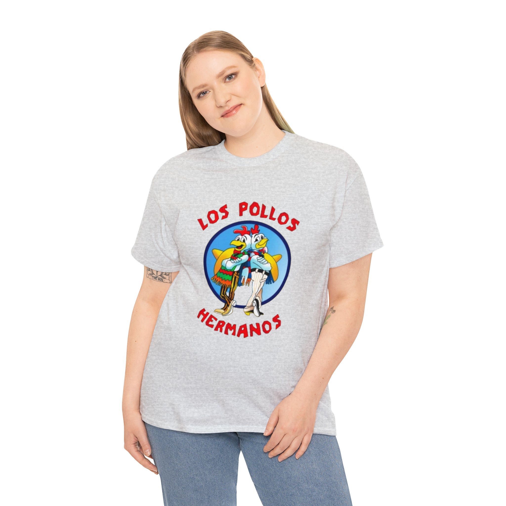 Pollos- Unisex Heavy Cotton T-Shirt - Creations by Chris and Carlos