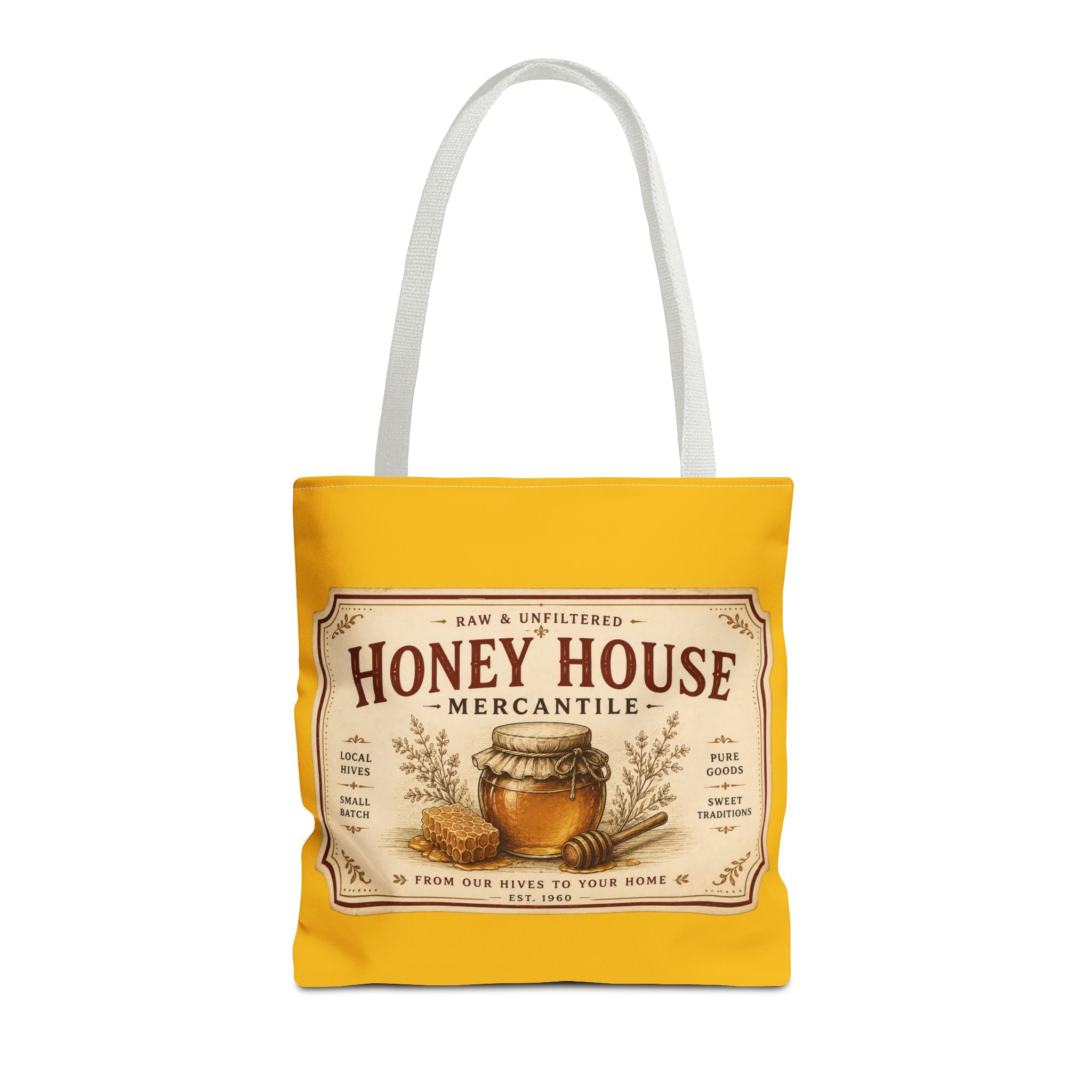 Tote Bag — Honey House Vintage Honey Label Design - Creations by Chris and Carlos
