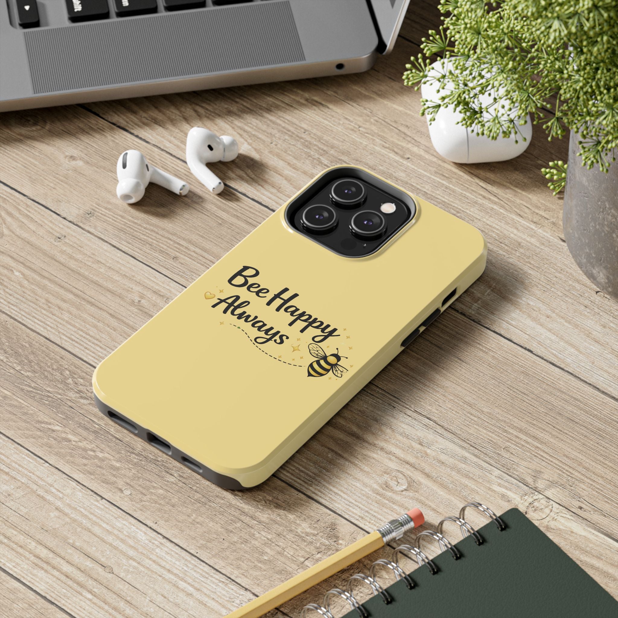 Buzz Off Bee Happy Always Phone Case - Creations by Chris and Carlos