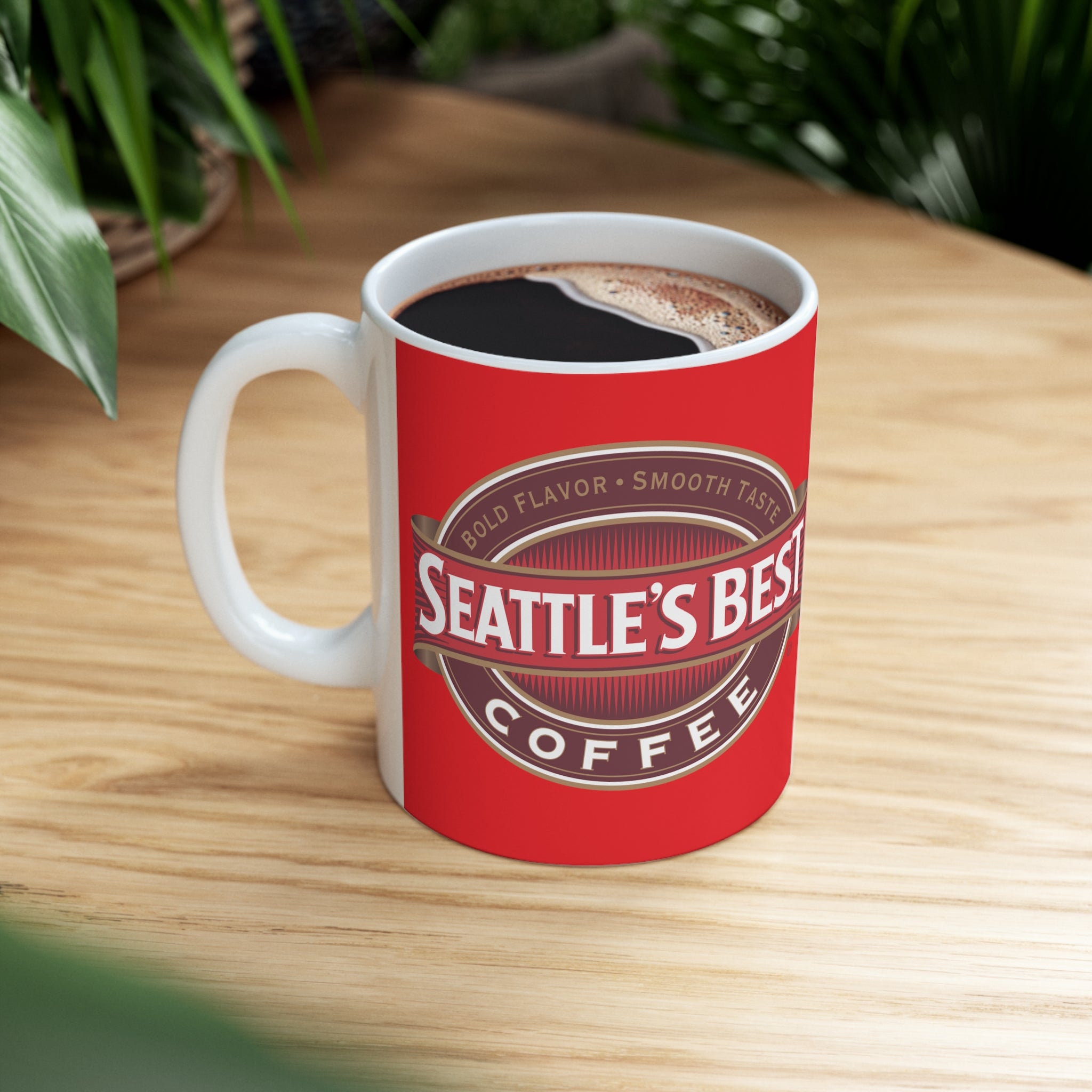 Seattle's Best Coffee- White Ceramic Mug - Creations by Chris and Carlos