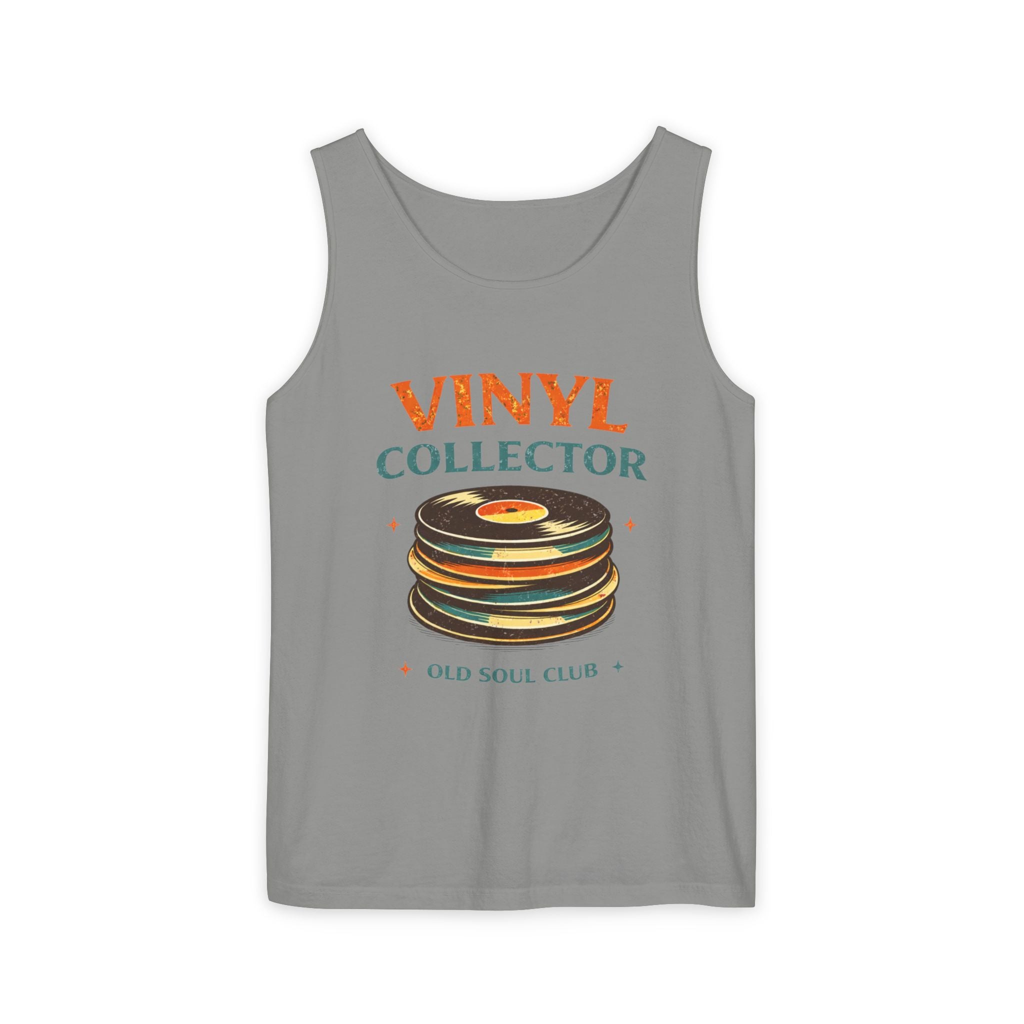 Vinyl Collector Tank Top — Old Soul Club Retro Record Lover Tee - Creations by Chris and Carlos