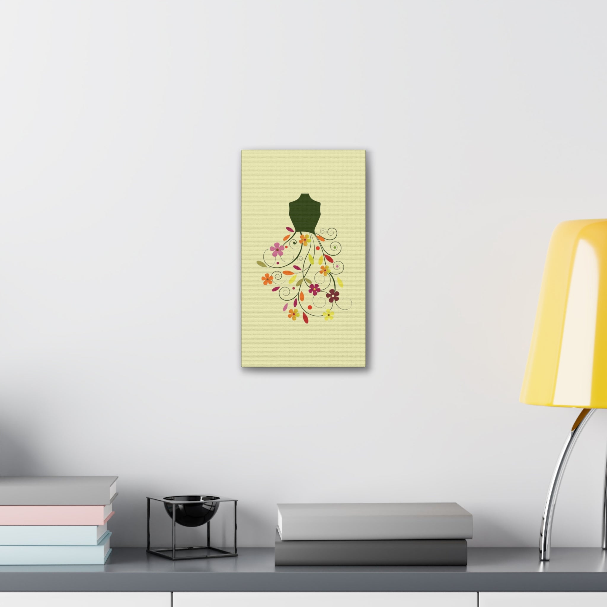 Floral Dress Art Canvas - Creations by Chris and Carlos