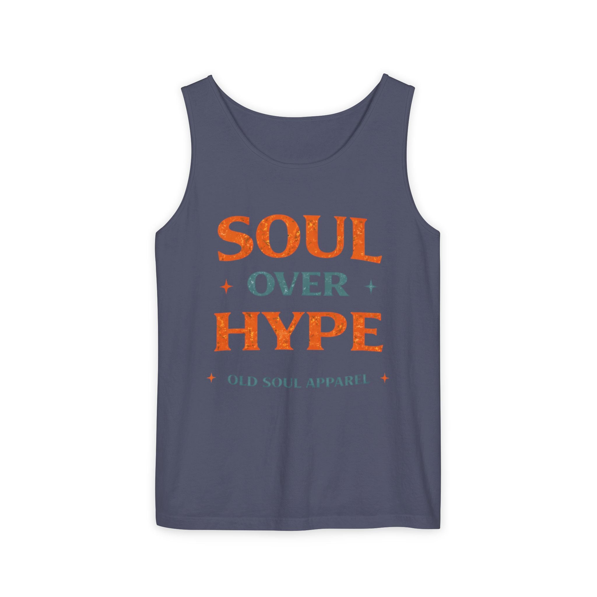 Soul Over Hype Tank Top — Vintage-Inspired "Soul Over Hype" Graphic Tank - Creations by Chris and Carlos