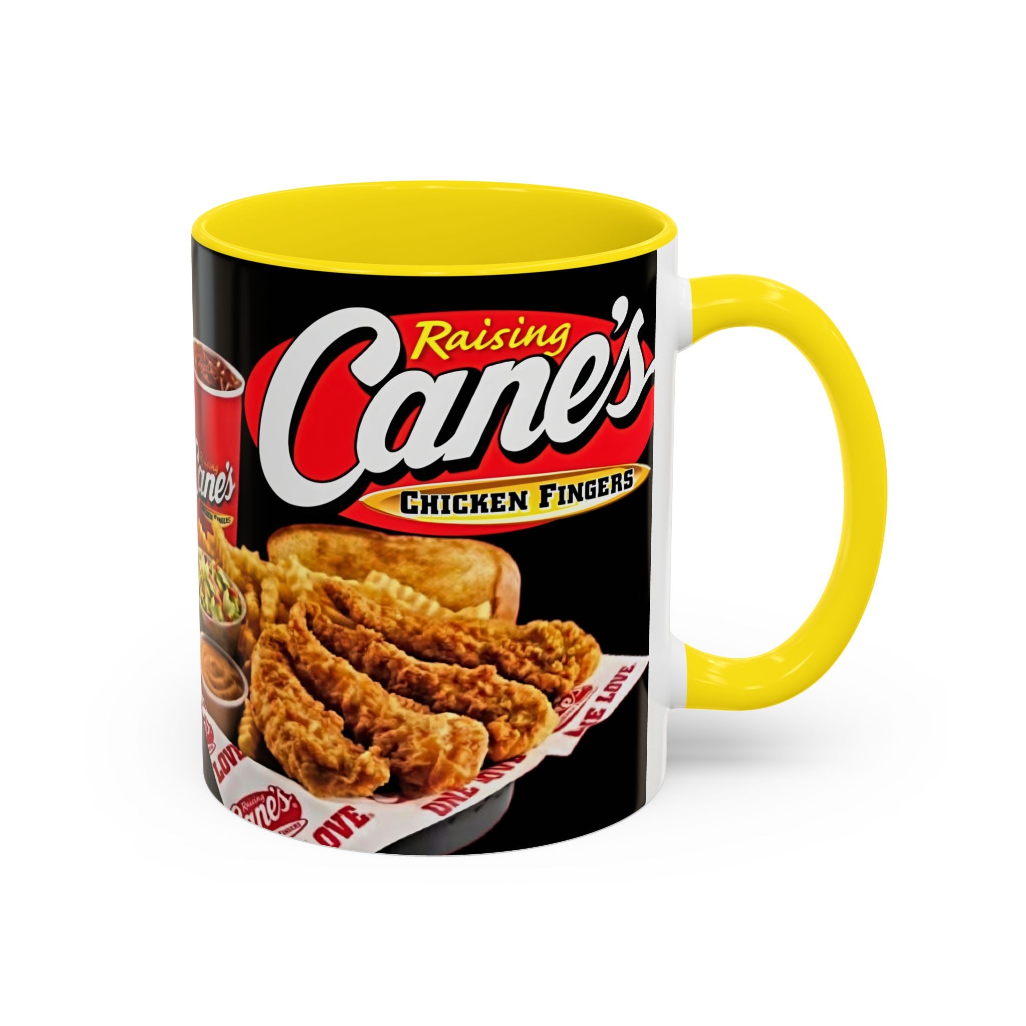 Raising Cane's Logo Coffee Mug – Chicken Fingers Fan Cup (11/15oz) - Creations by Chris and Carlos
