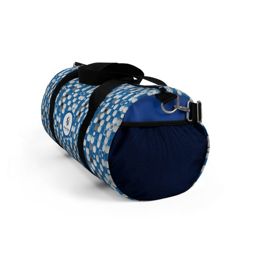 Prism Point Athletic Collection Monochrome Navy Duffel Bag — Stylish Travel & Gym Weekender - Creations by Chris and Carlos