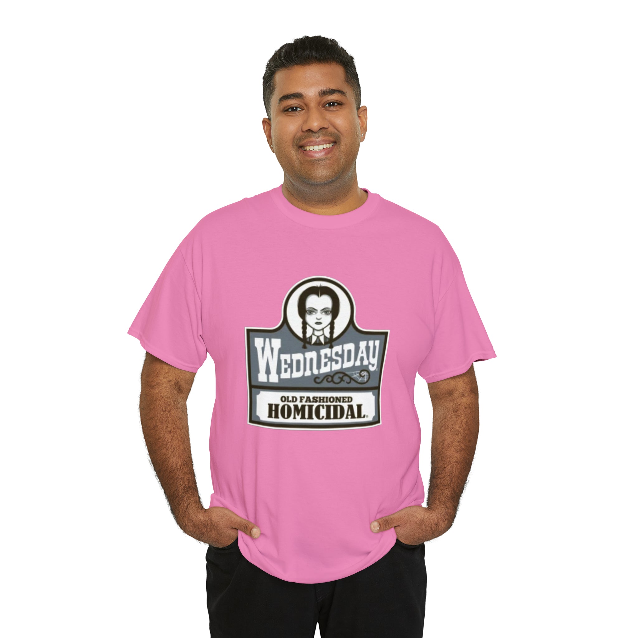 Wednesday- Wendys Unisex Heavy Cotton T-Shirt - Creations by Chris and Carlos