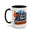 KnicksTape NYC Coffee Mug — New York Subway, Statue of Liberty & Orange Mascot Accent Mug (11/15 oz)
