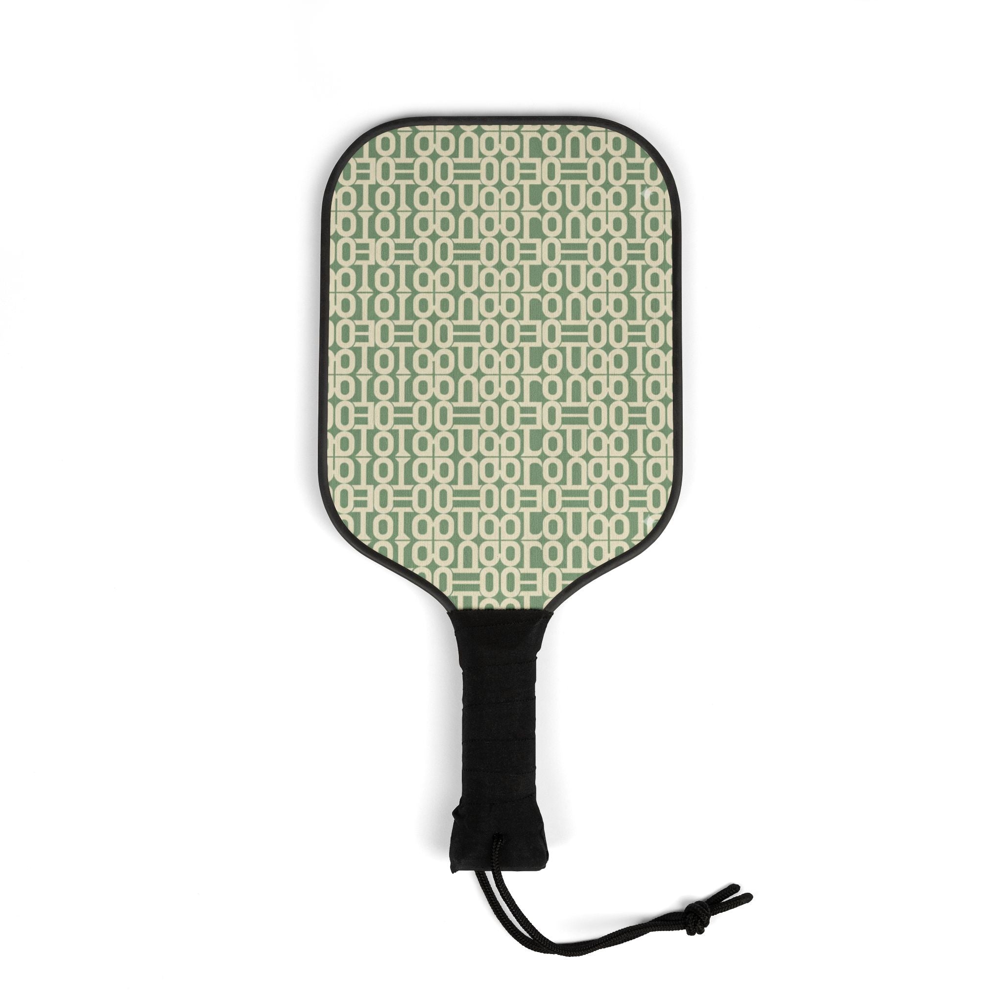 Pickleball Paddles & Balls Set — Retro Geometric Mint Design Kit - Creations by Chris and Carlos