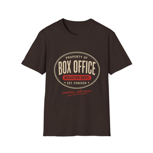 Box Office Disaster Dept. T-Shirt — Vintage Movie Crew Tee - Creations by Chris and Carlos