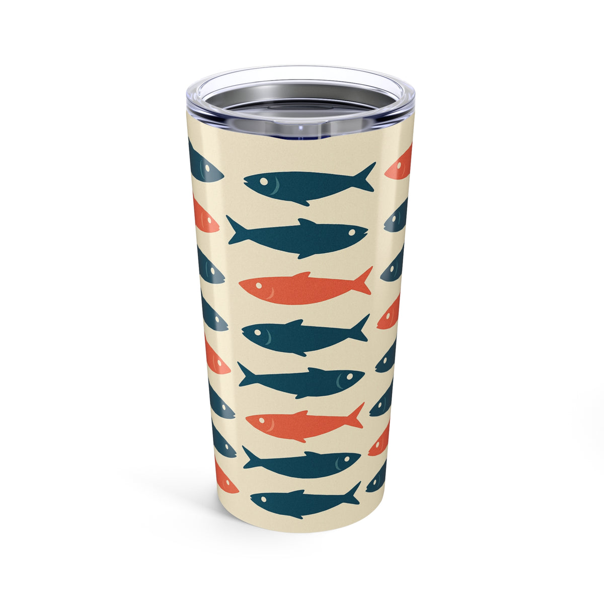 Salty Tin Company- Ocean-Inspired Fish Tumbler, 20oz Travel Mug, Nautical Drinkware, Fishing Gifts, Sea Life Cups, Summer Vibes Sippers