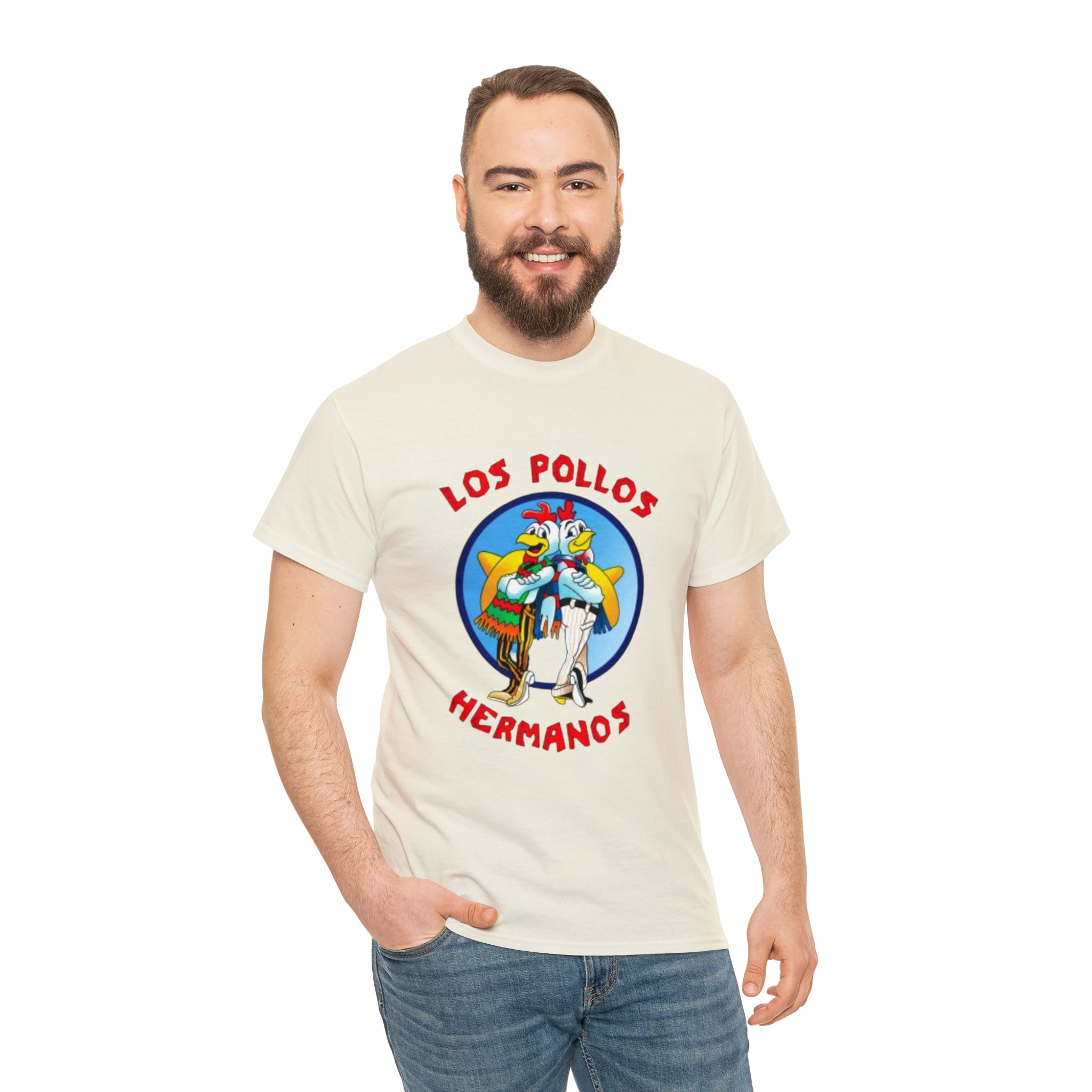 Pollos- Unisex Heavy Cotton T-Shirt - Creations by Chris and Carlos
