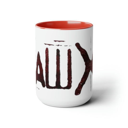 Saw X Movie-  Two-Tone Coffee Mugs, 15oz - Creations by Chris and Carlos