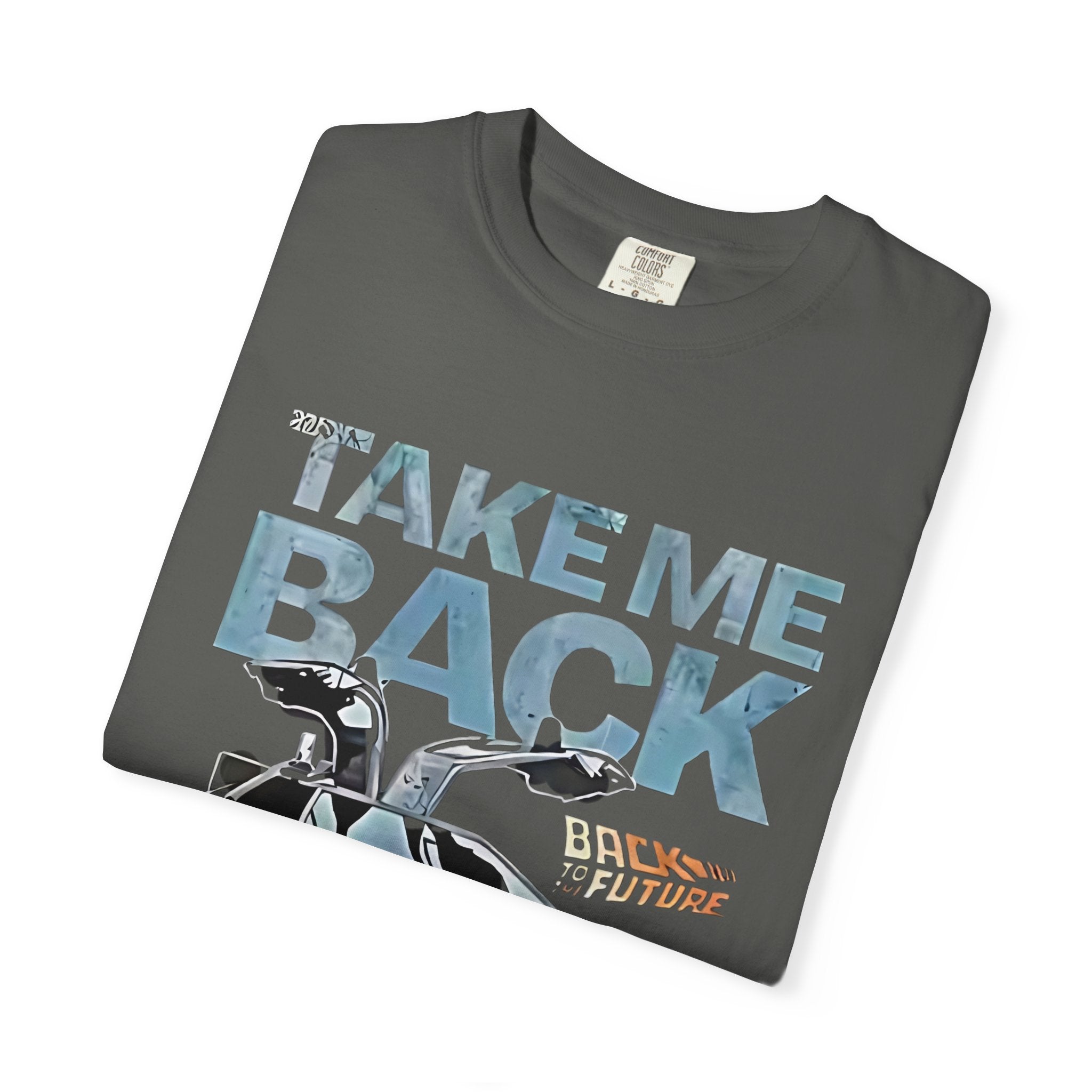 Retro 'Take Me Back to 1985' T-Shirt — Vintage DeLorean Back to the Future Tee - Creations by Chris and Carlos