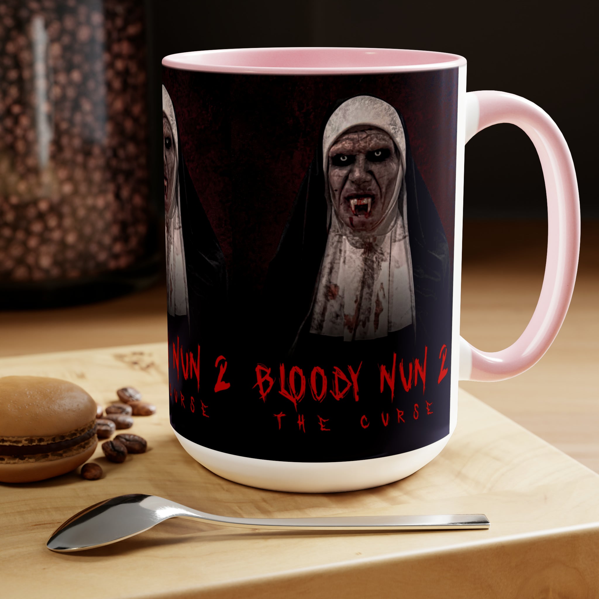 The Nun 2- Two-Tone Coffee Mugs, 15oz - Creations by Chris and Carlos
