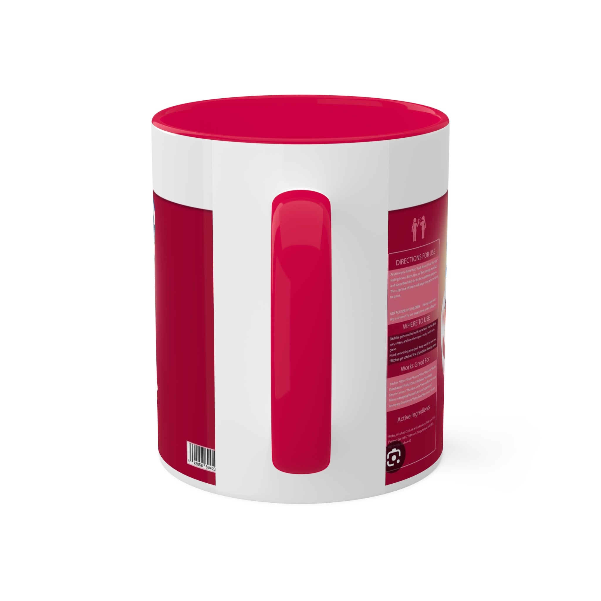 Bitch be Gone Lysol- Colorful Mugs, 11oz - Creations by Chris and Carlos