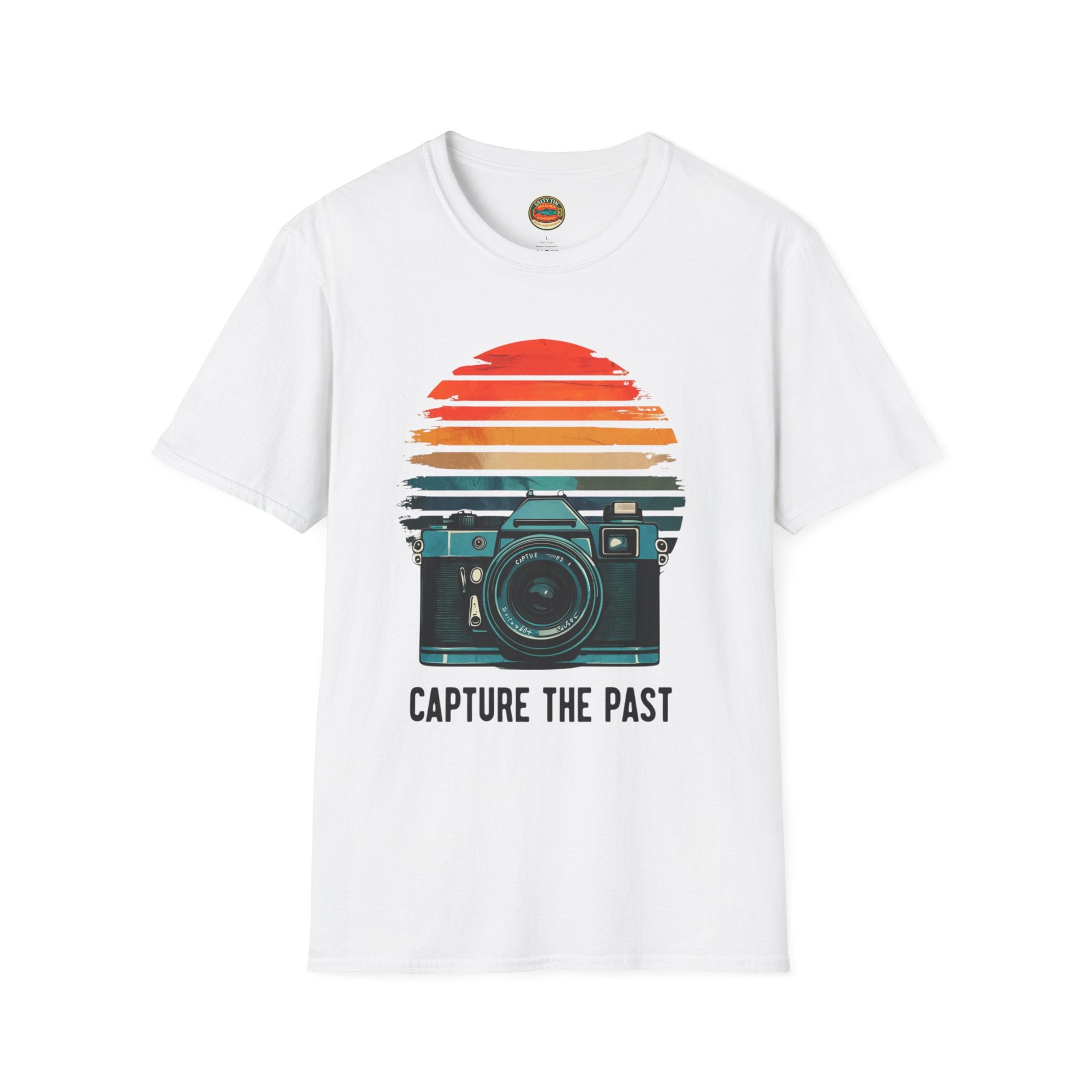 Capture The Past Camera T-Shirt — Vintage Retro Photography Tee - Creations by Chris and Carlos