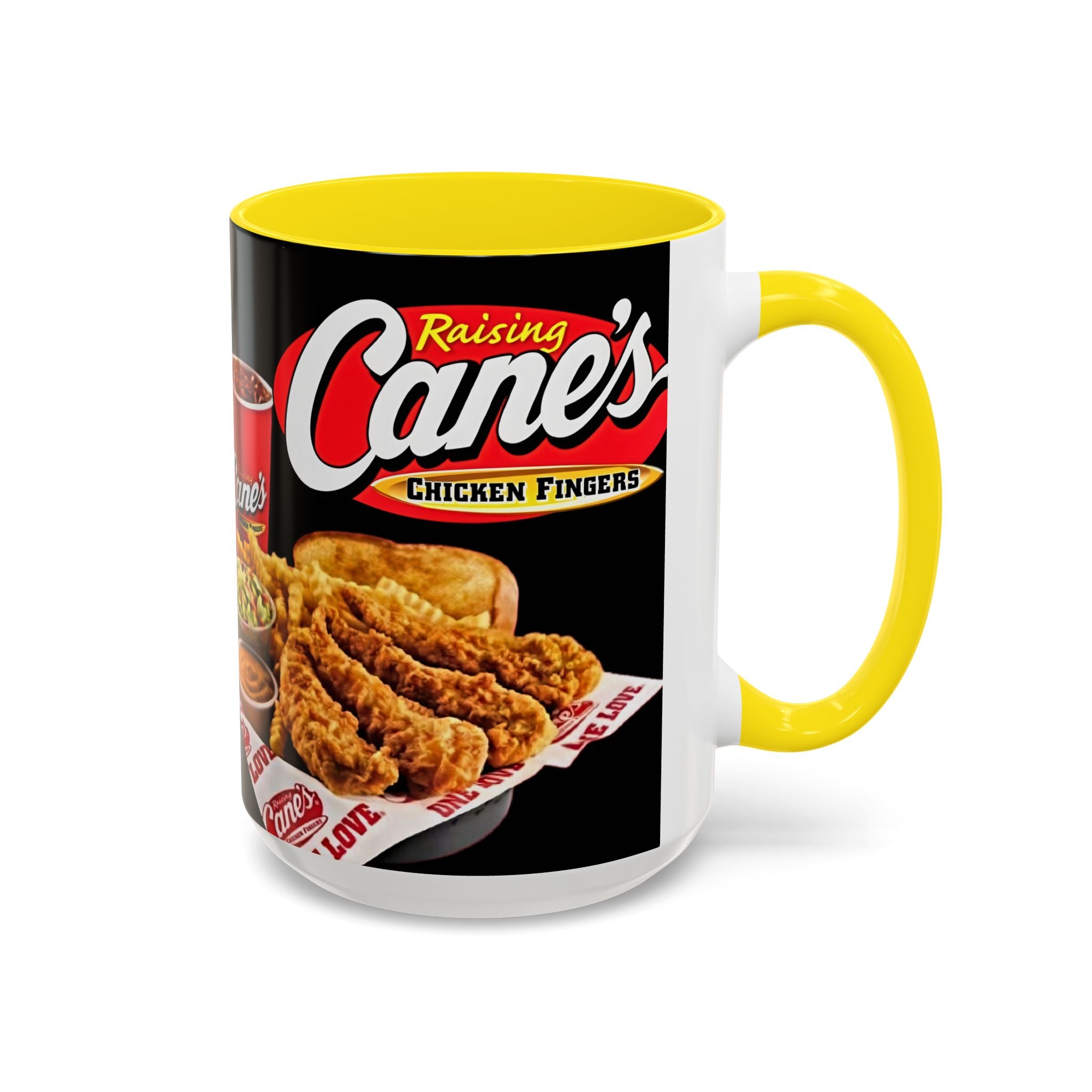 Raising Cane's Logo Coffee Mug – Chicken Fingers Fan Cup (11/15oz) - Creations by Chris and Carlos