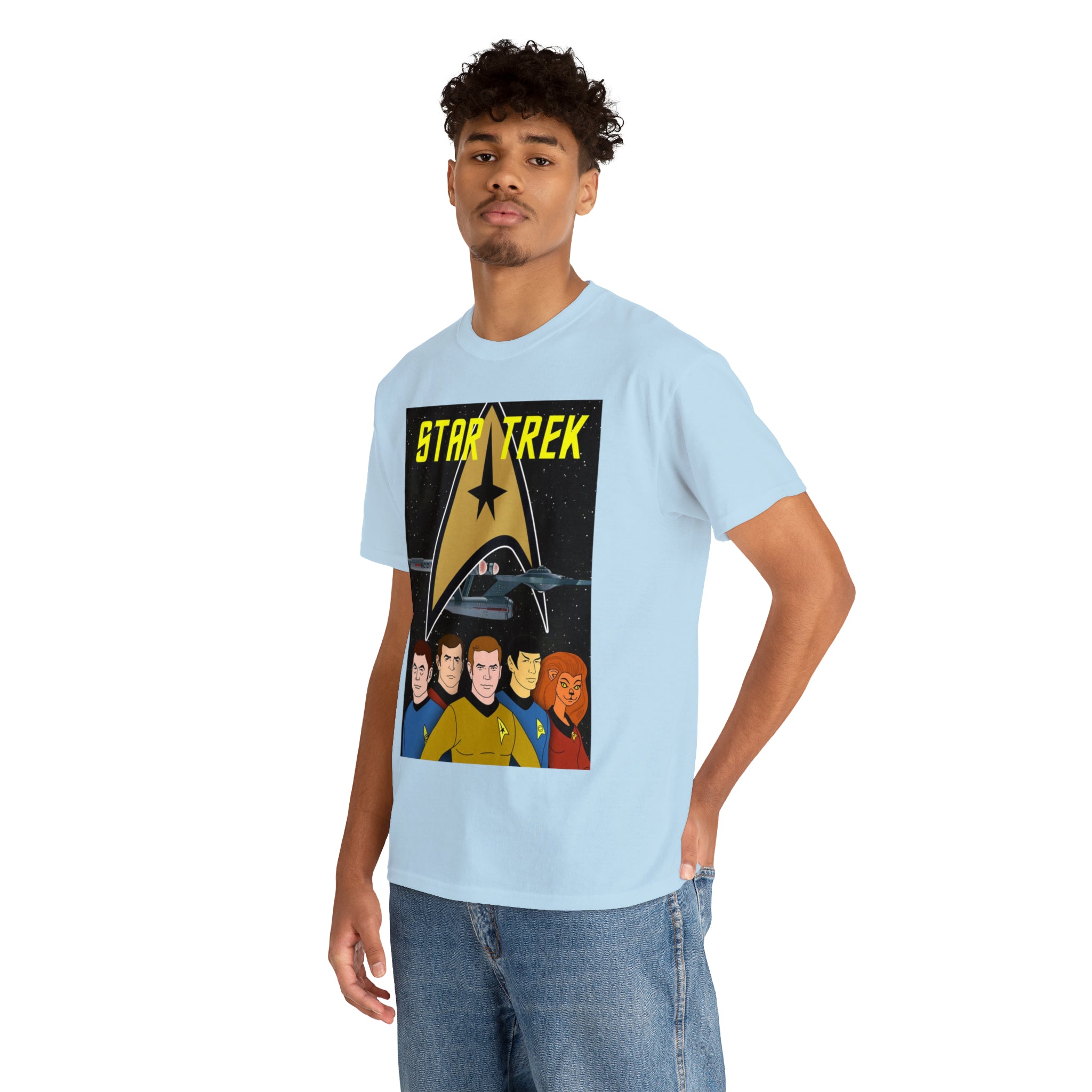 Star Trek Cartoon- Unisex Heavy Cotton T-Shirt - Creations by Chris and Carlos